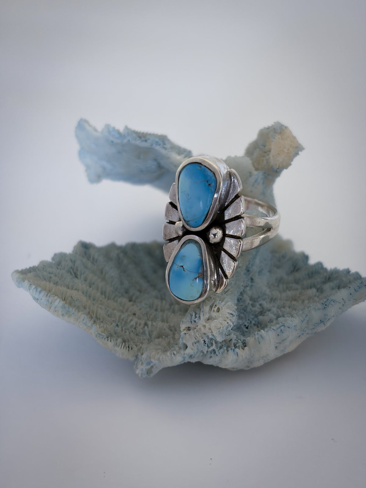 Fleur Ring | Golden Hills Lavender Turquoise | Size 7