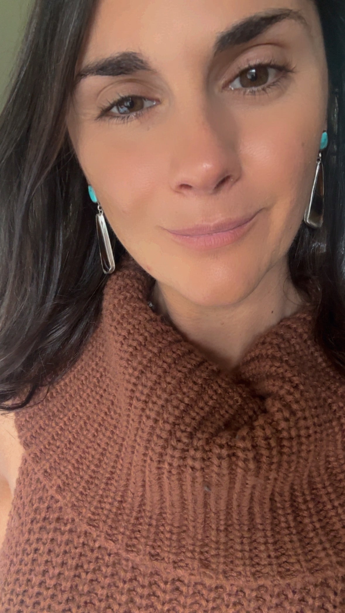 Montana Agate & Turquoise Sterling Silver Earrings
