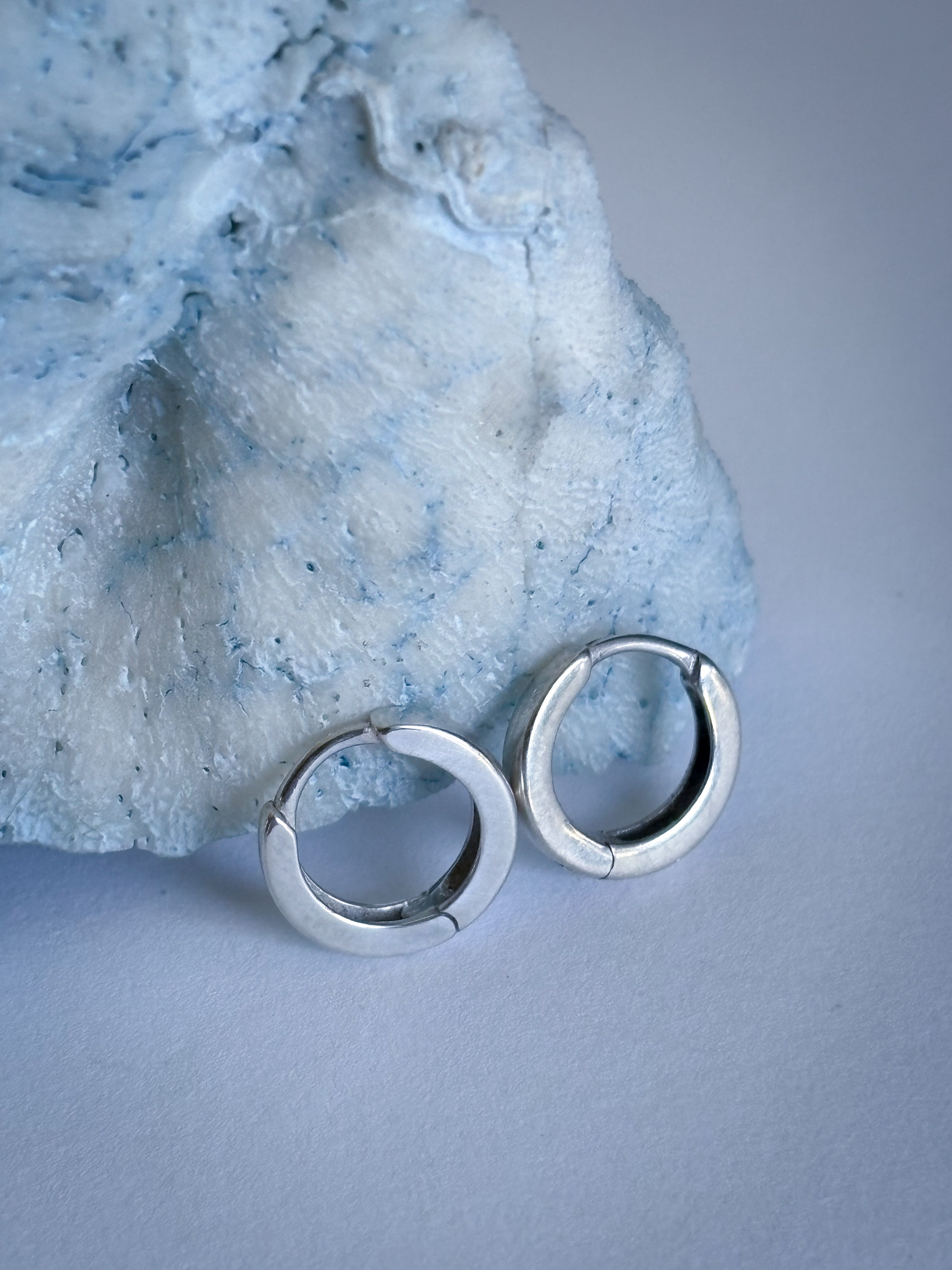 Huggie Hoops Earrings | Sterling Silver