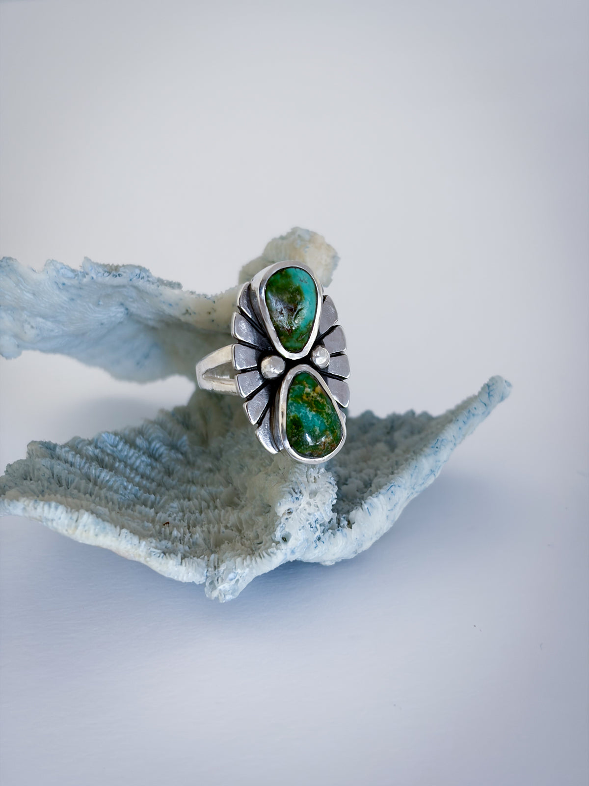 Fleur Ring | Sonoran Gold Turquoise | Size 7.5