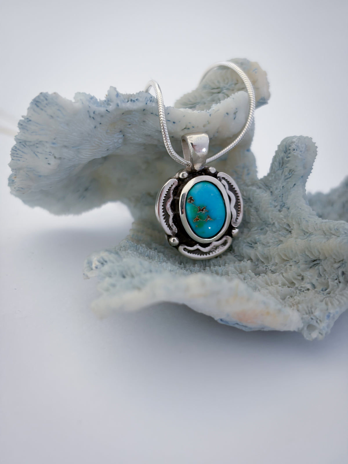 Encompass Necklace | Blue Sonoran Gold Turquoise