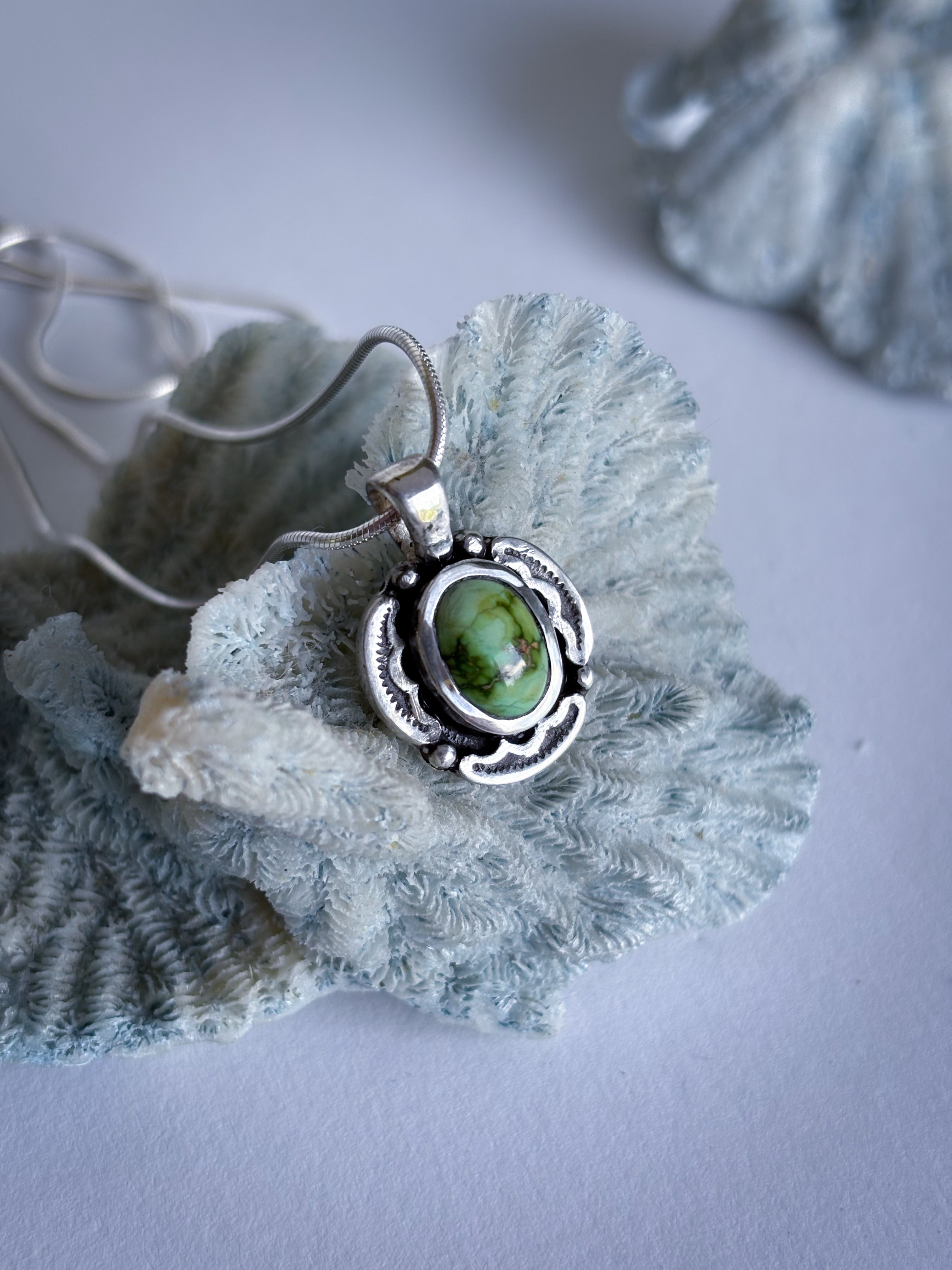 Encompass Necklace | Sonoran Mountain Turquoise & Sterling Silver