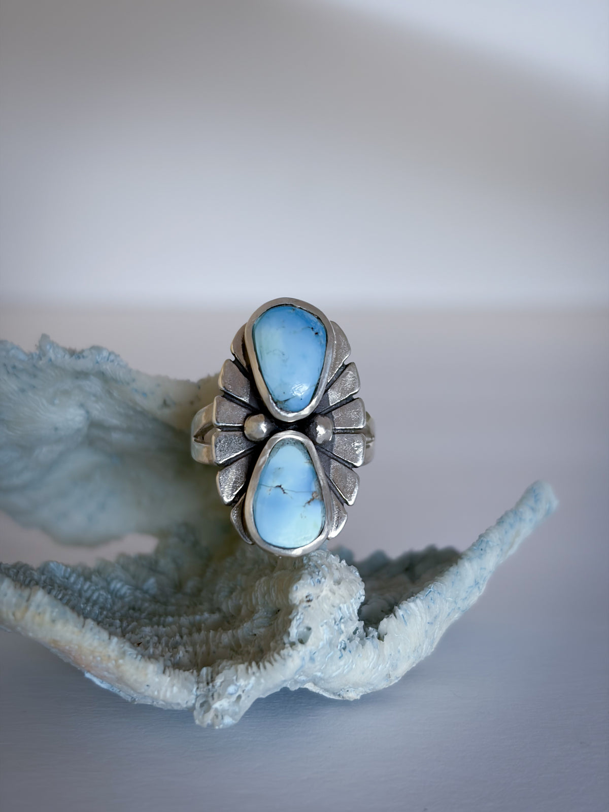 Fleur Ring | Golden Hills Lavender Turquoise | Size 7