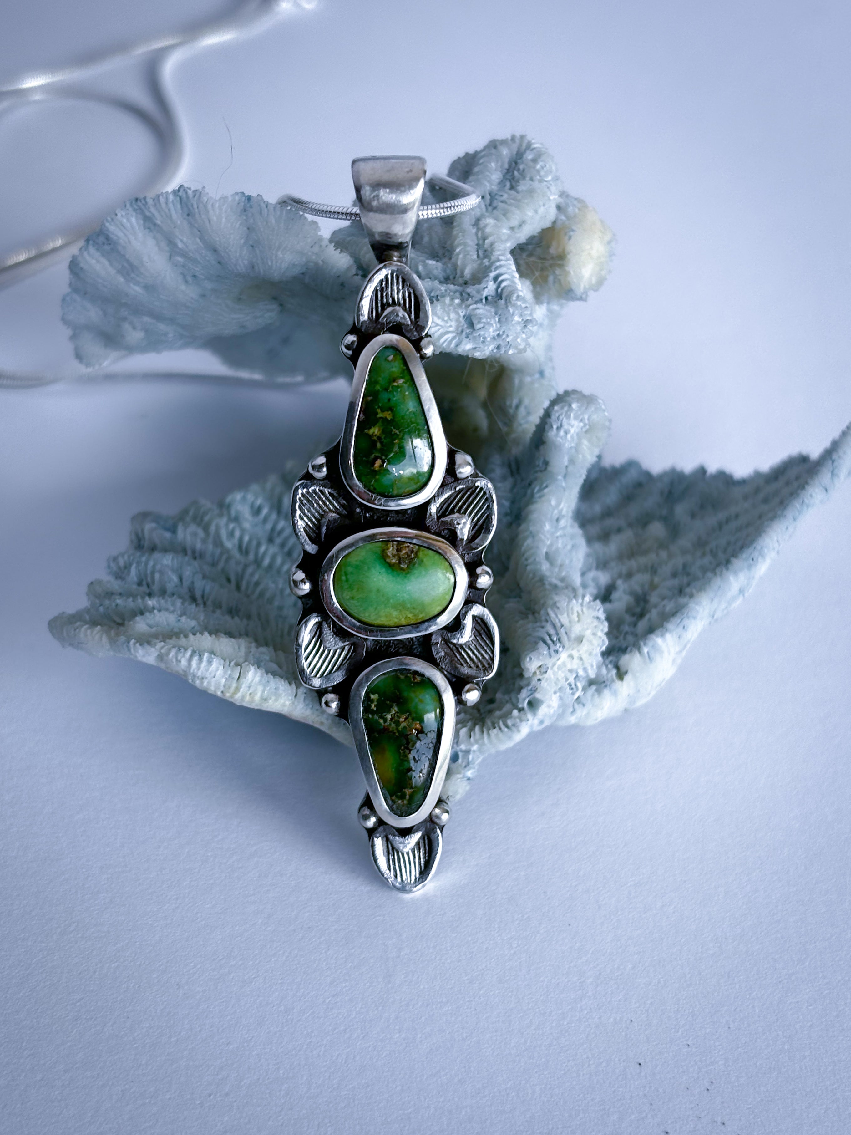 Full Bloom Necklace | Sonoran Mountain Turquoise & Sterling Silver