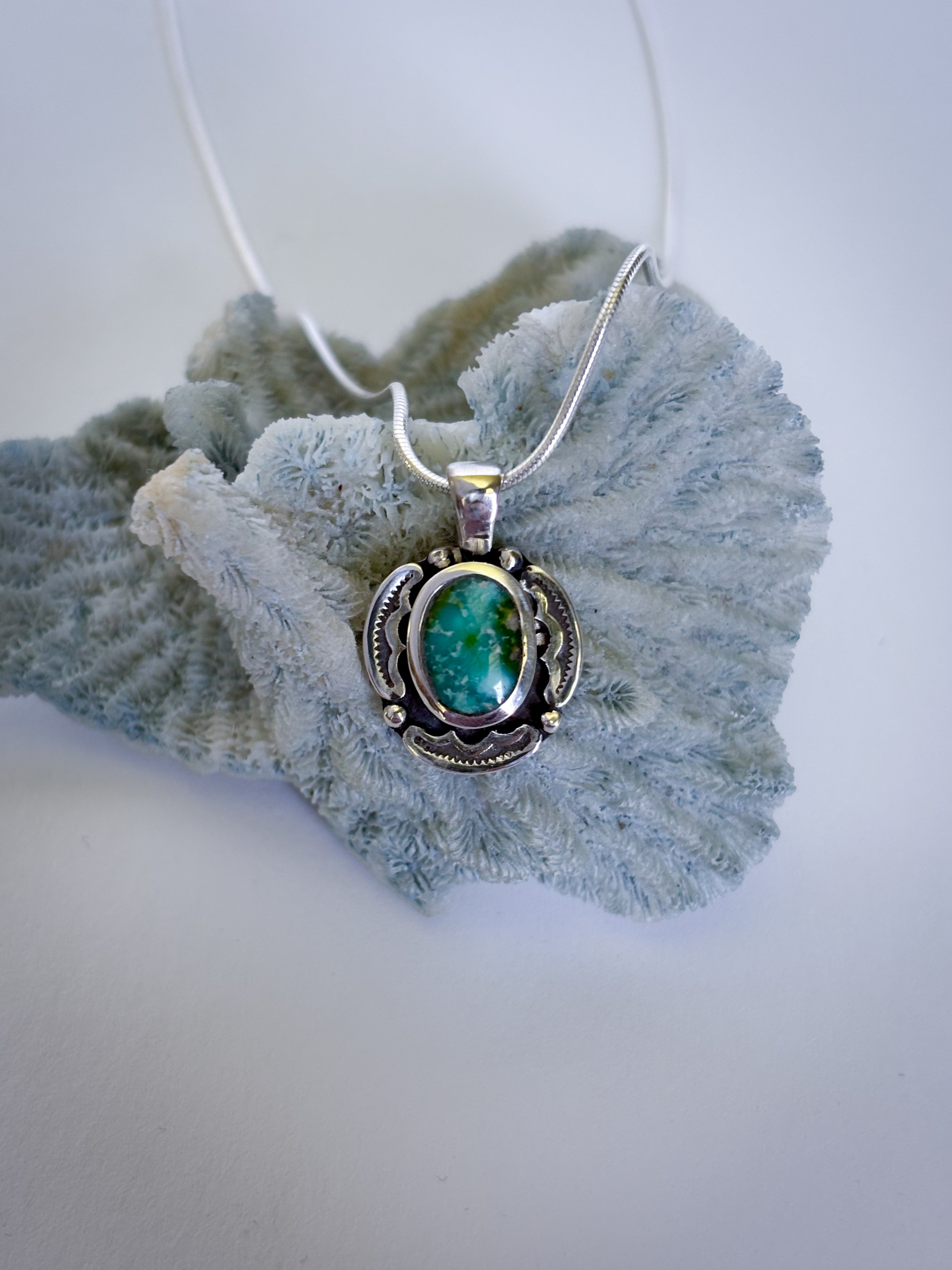 Encompass Necklace | Sonoran Gold Turquoise & Sterling Silver