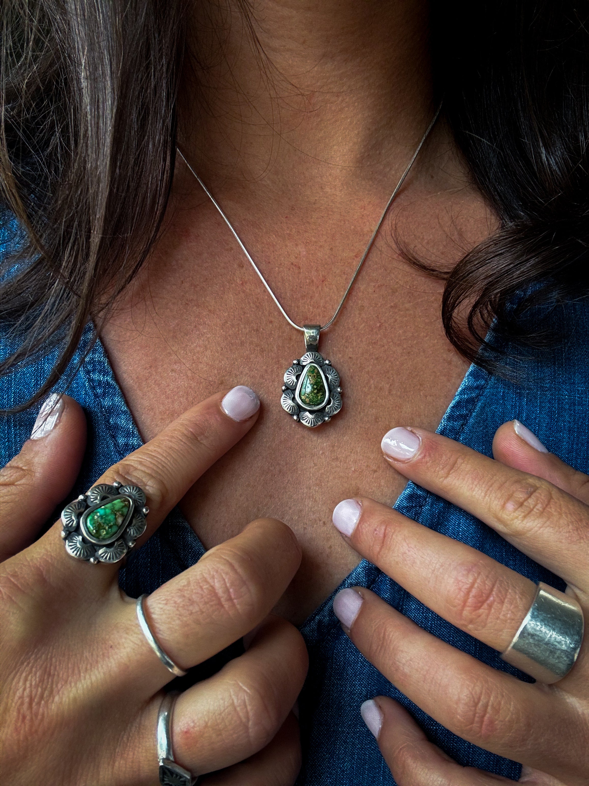 Radiant Necklace | Sonoran Gold Turquoise & Sterling Silver