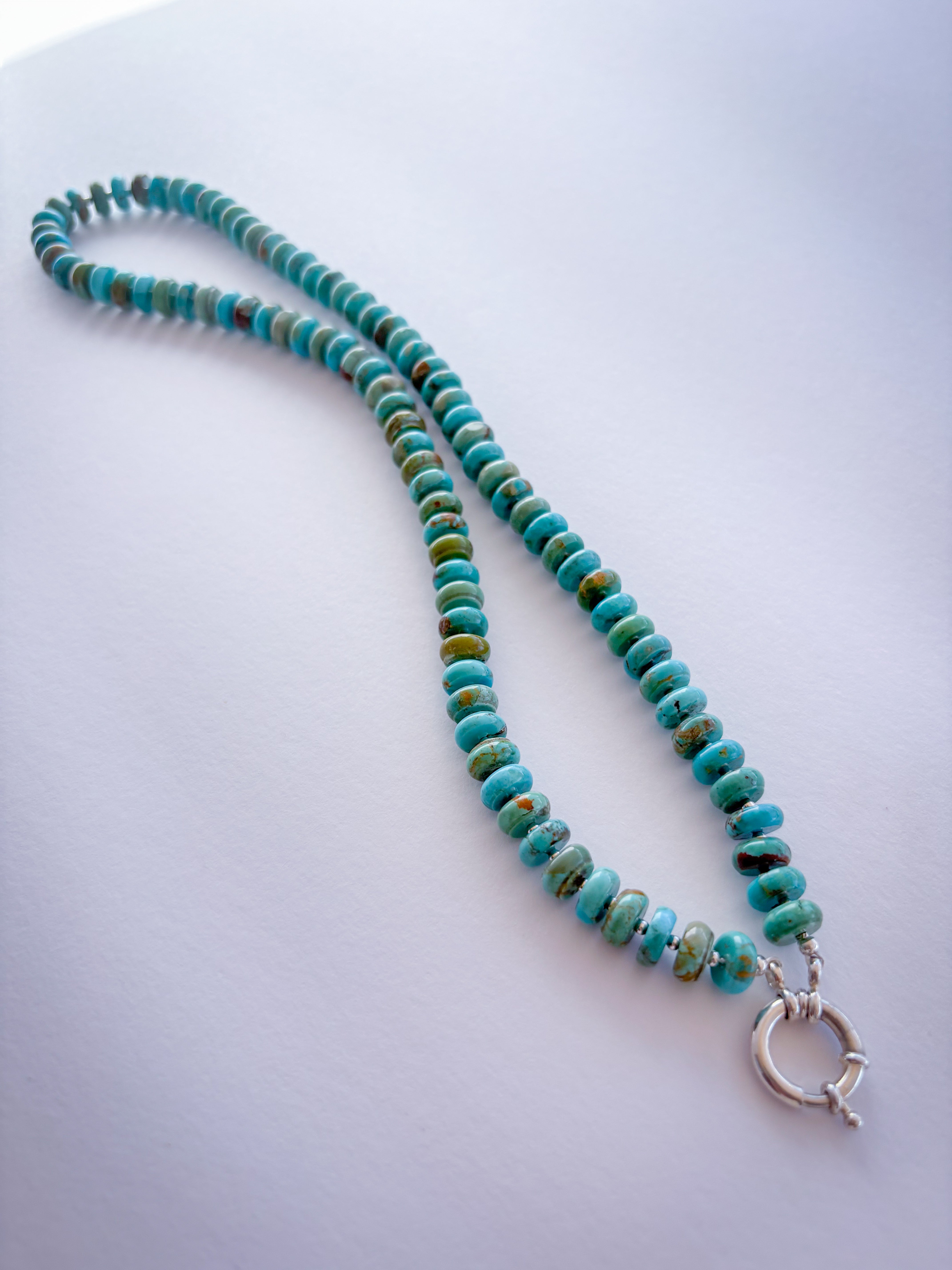 Turquoise Beaded Toggle Necklace