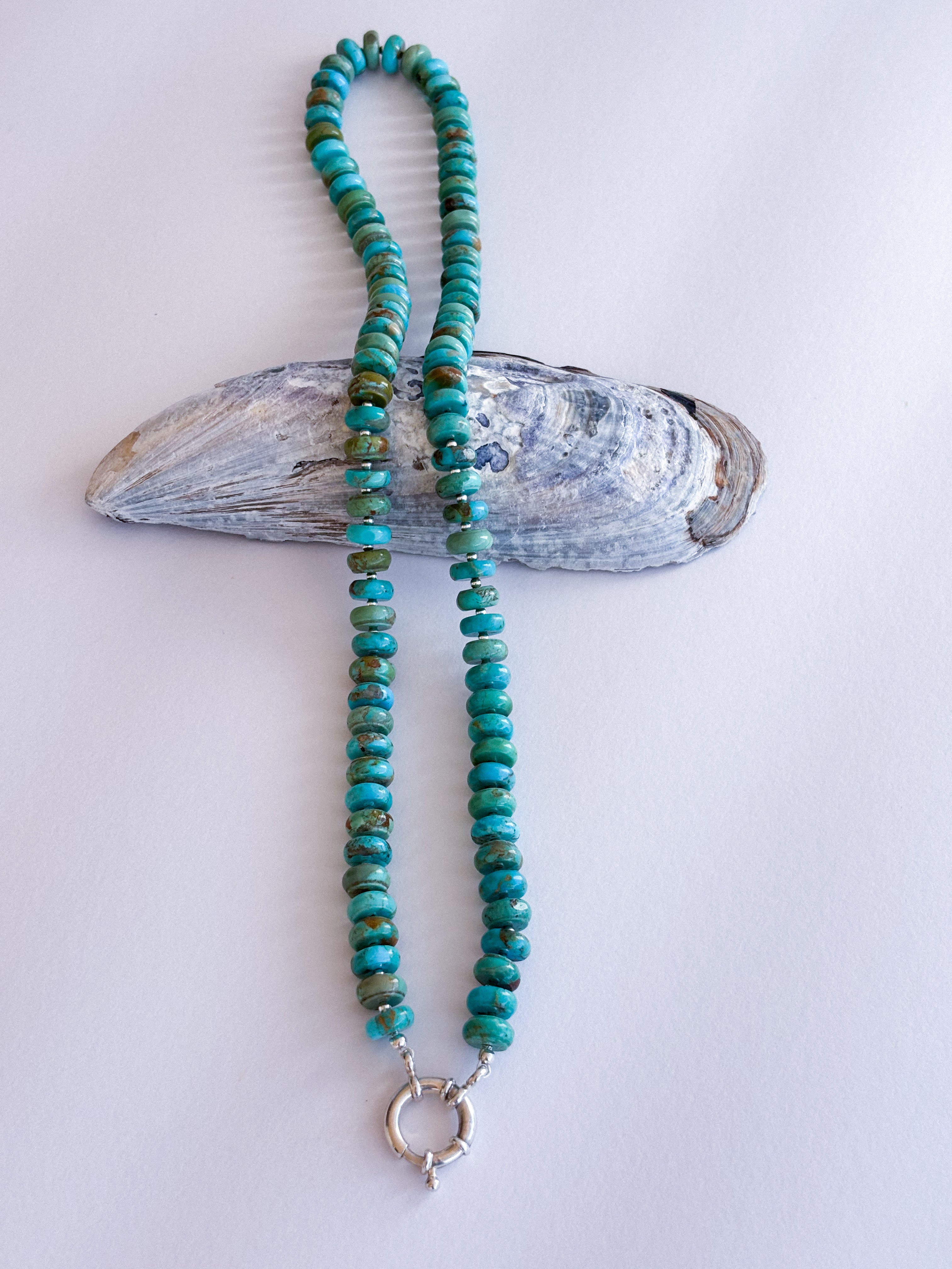 Turquoise Beaded Toggle Necklace