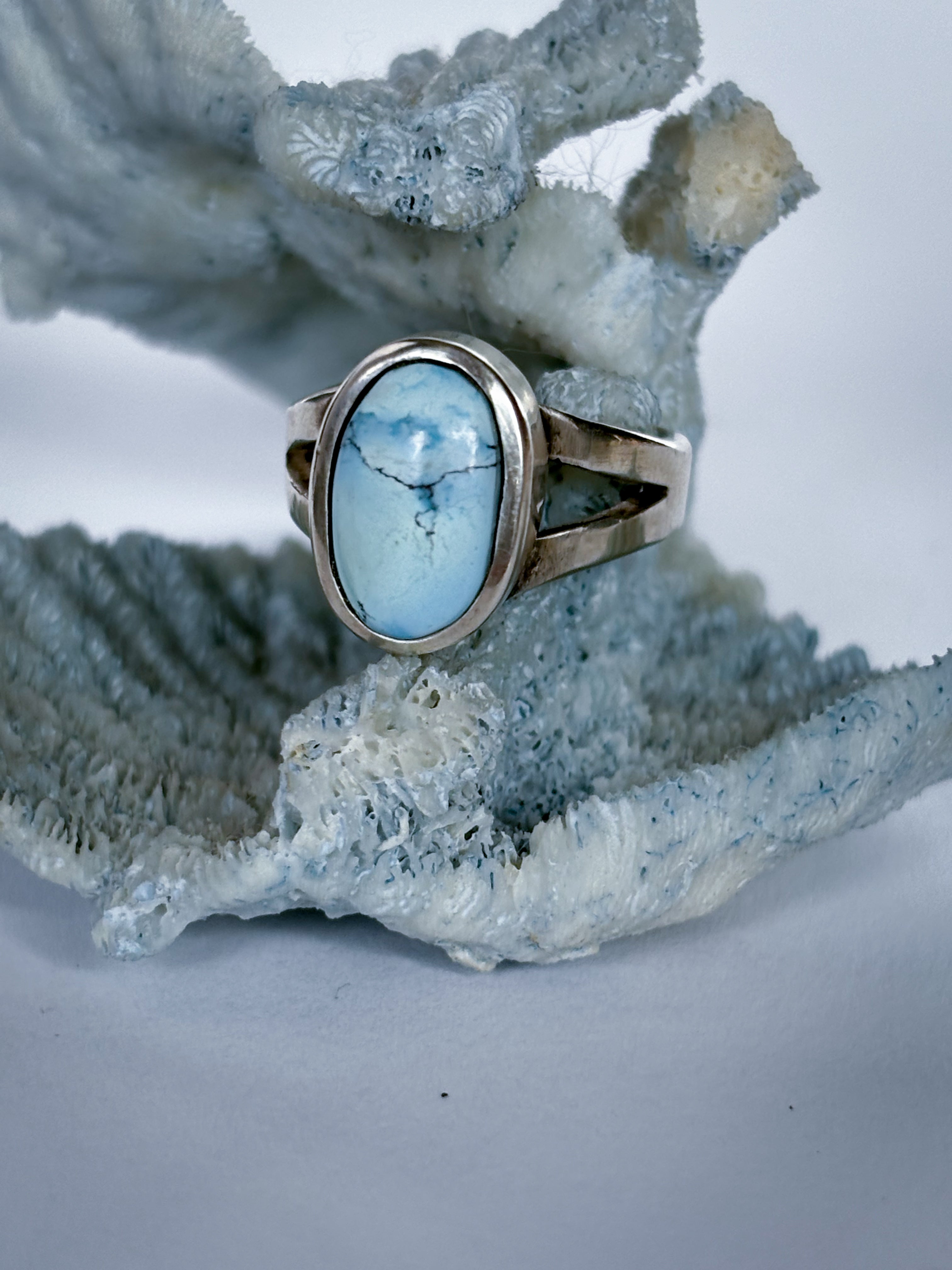 Golden Hills Turquoise & Sterling Silver Ring | Size 7