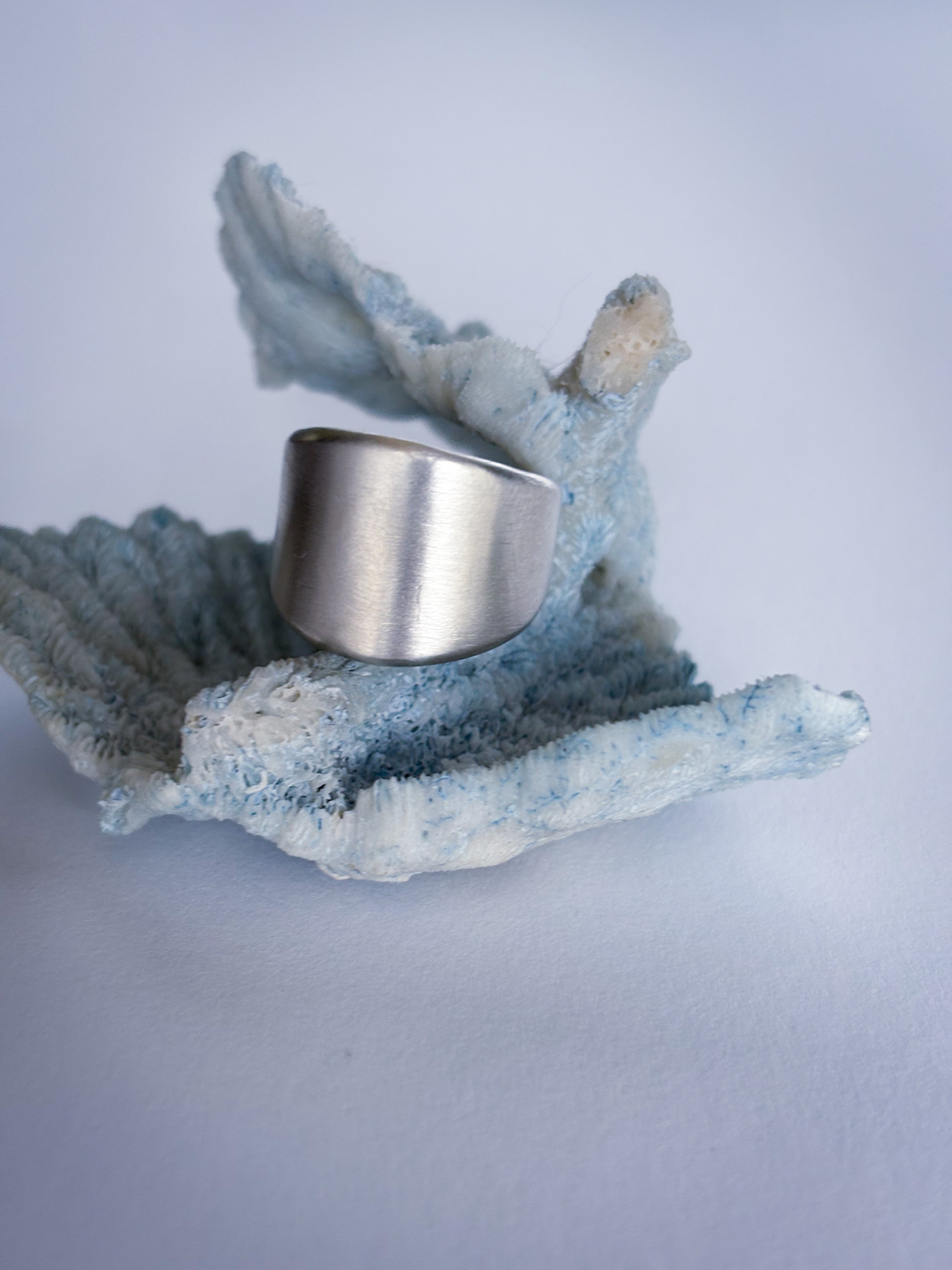 Sterling Silver Saddle Band Ring