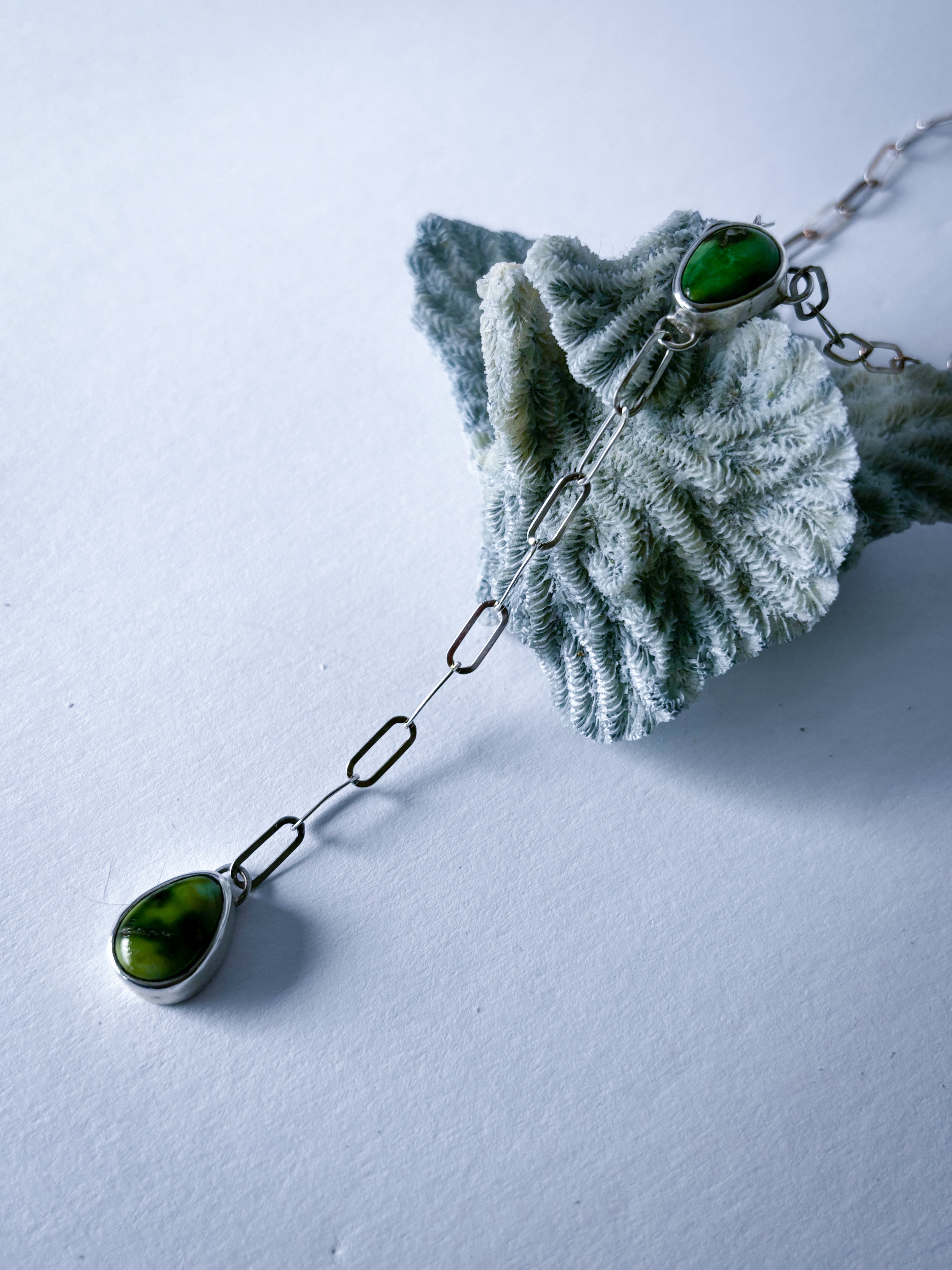 Lariat Necklace | Sonoran Mountain Turquoise & Sterling Silver
