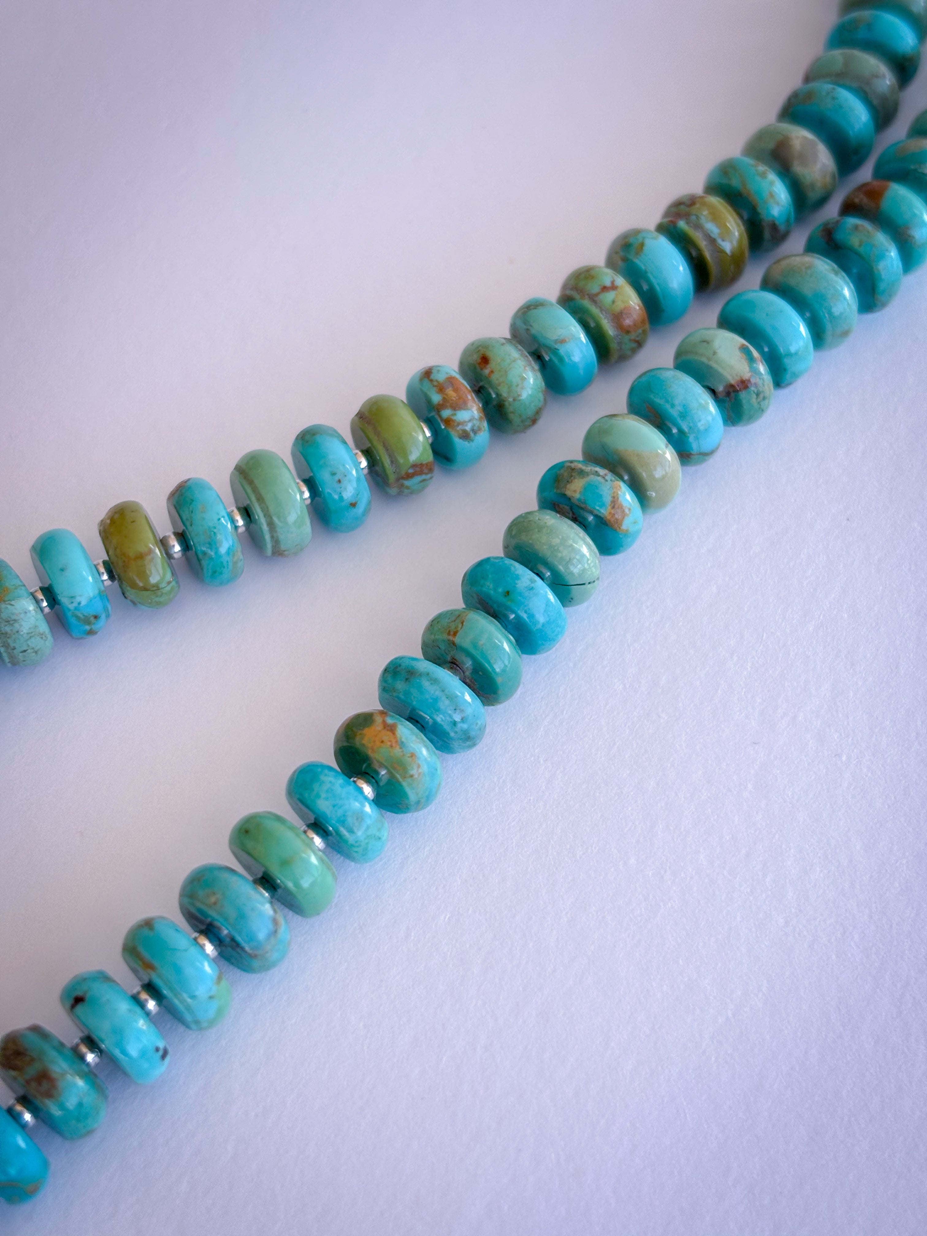 Turquoise Beaded Toggle Necklace