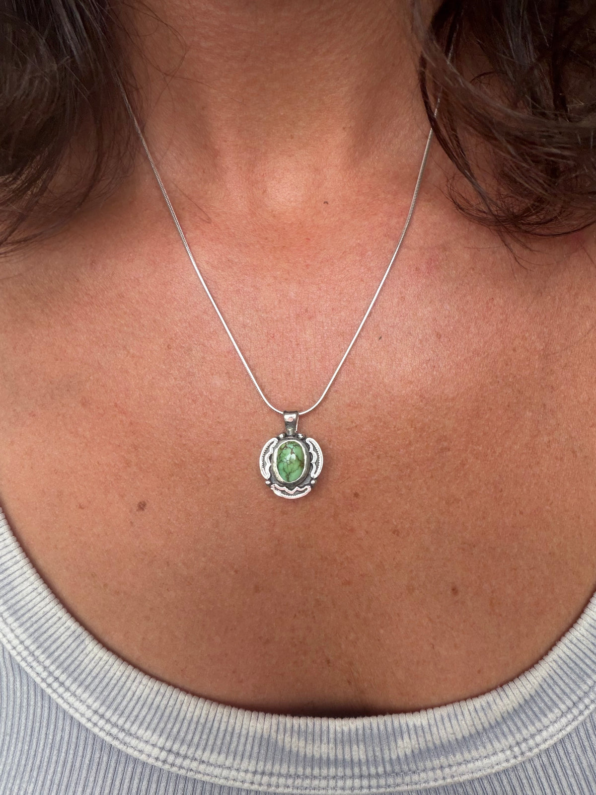 Encompass Necklace | Green Sonoran Gold Turquoise