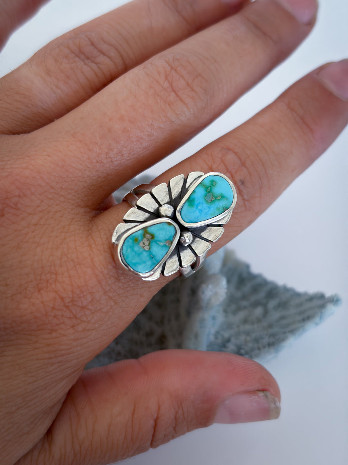 Fleur Ring | Sonoran Gold Turquoise | Size 8