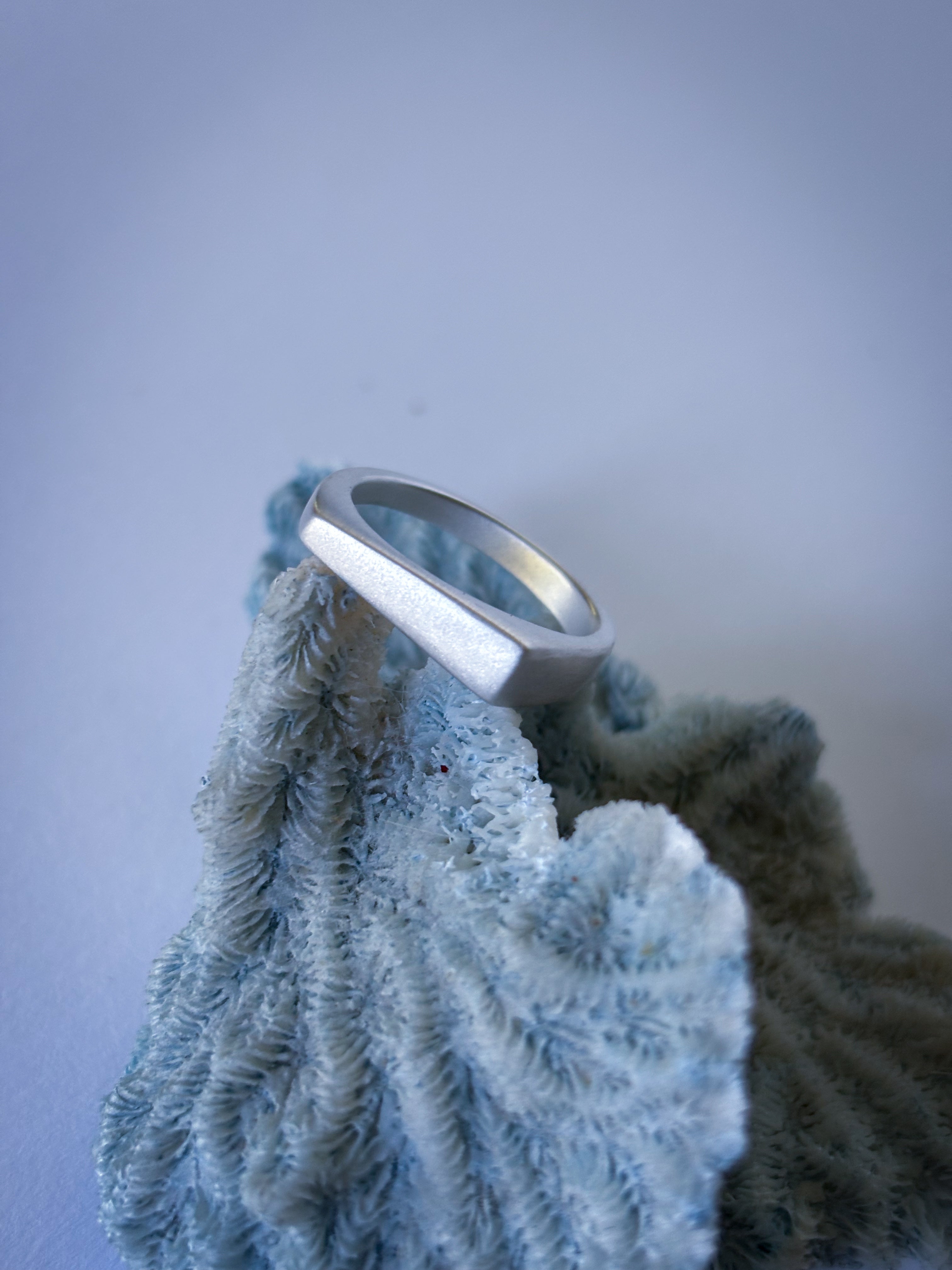 Assymetrical Signet Ring | Sterling Silver