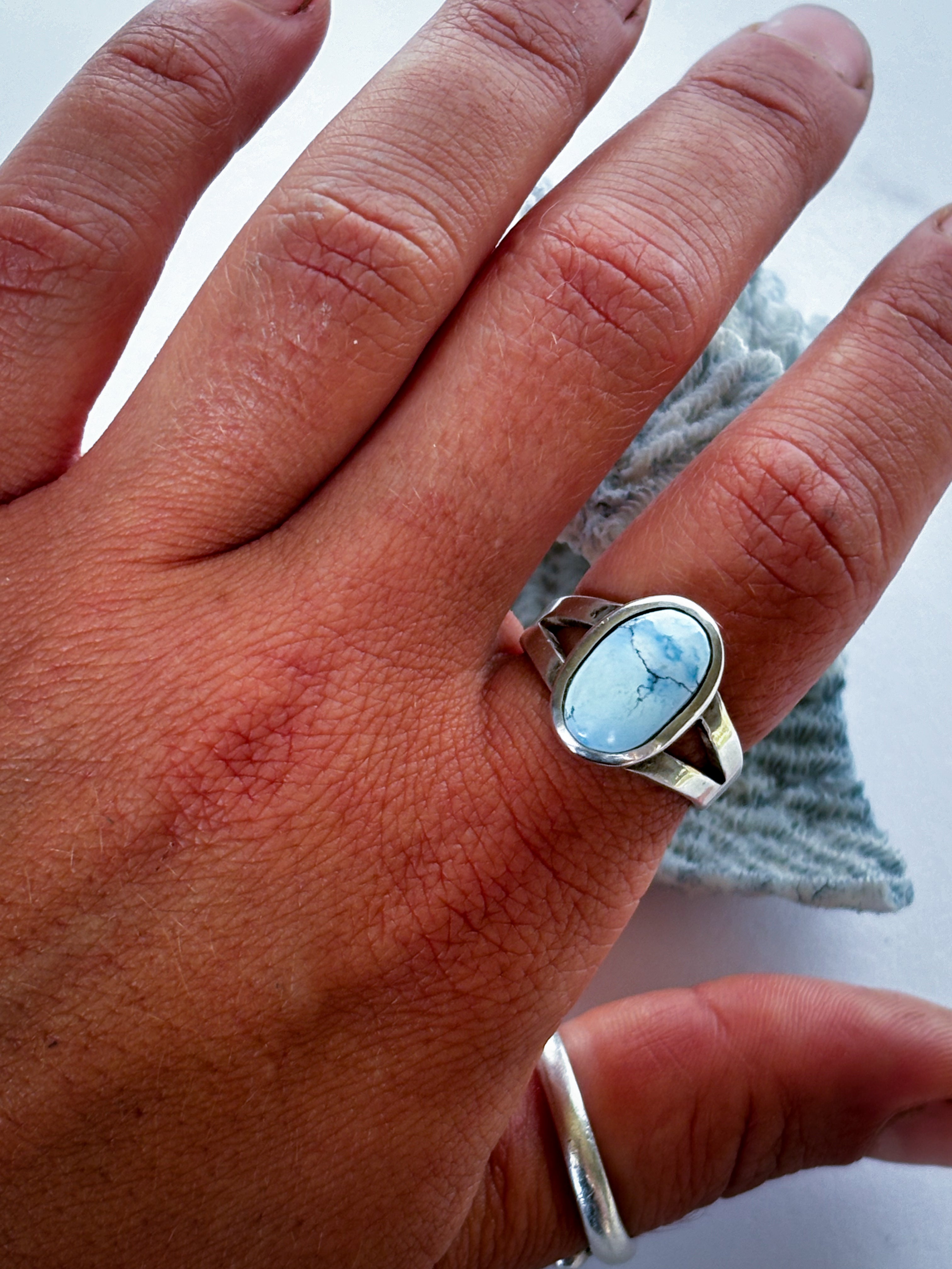 Golden Hills Turquoise & Sterling Silver Ring | Size 7