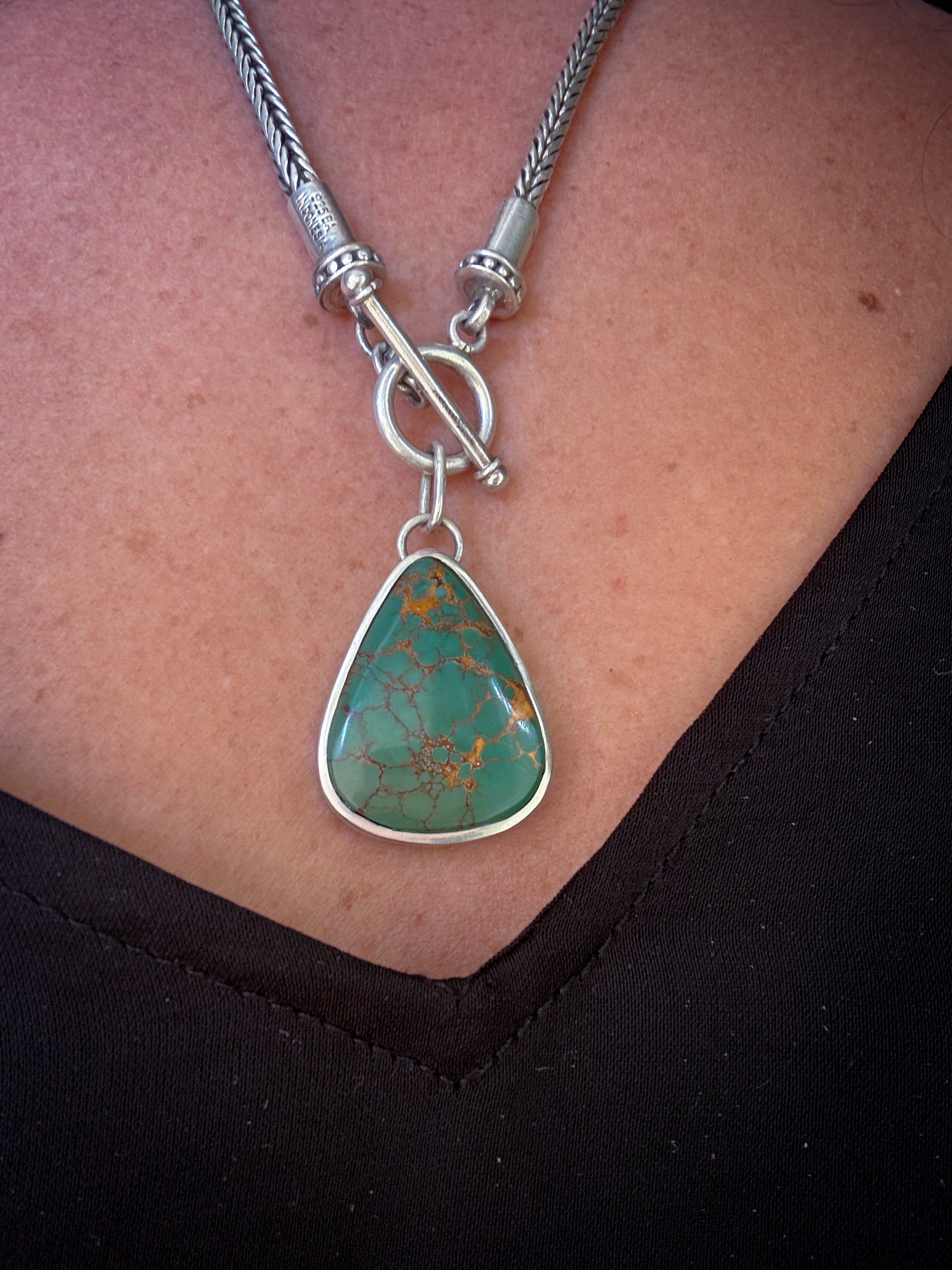 Royston Turquoise Toggle Chain Necklace