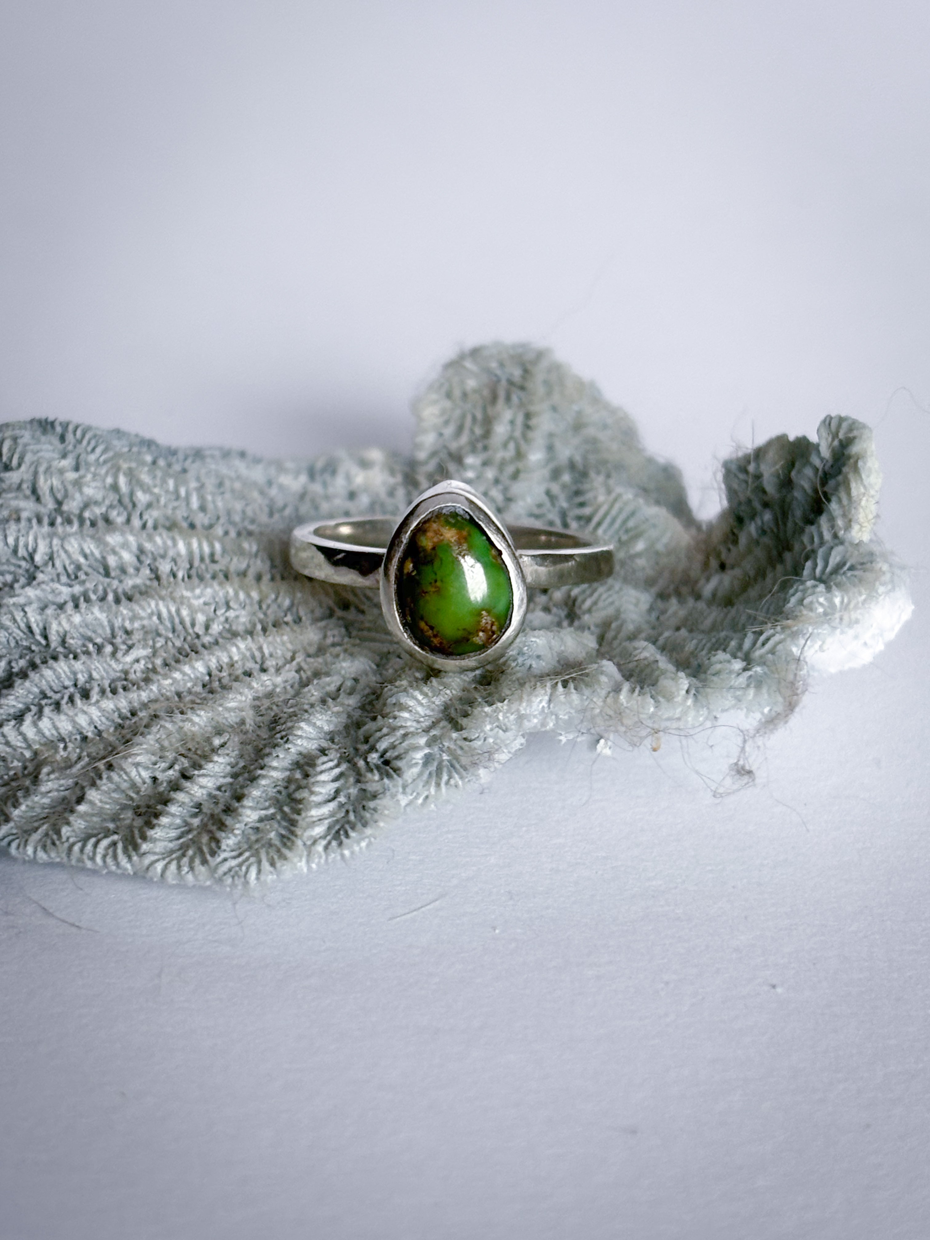 Stacker Ring | Sonoran Gold Turquoise & Sterling Silver | Size 6