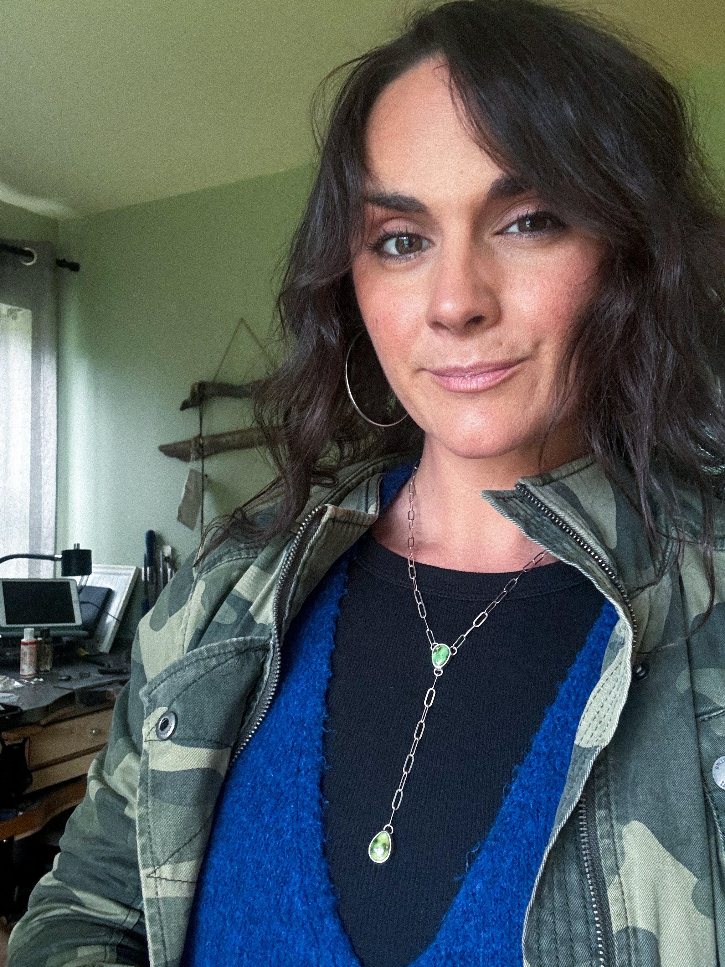 Lariat Necklace | Sonoran Mountain Turquoise & Sterling Silver