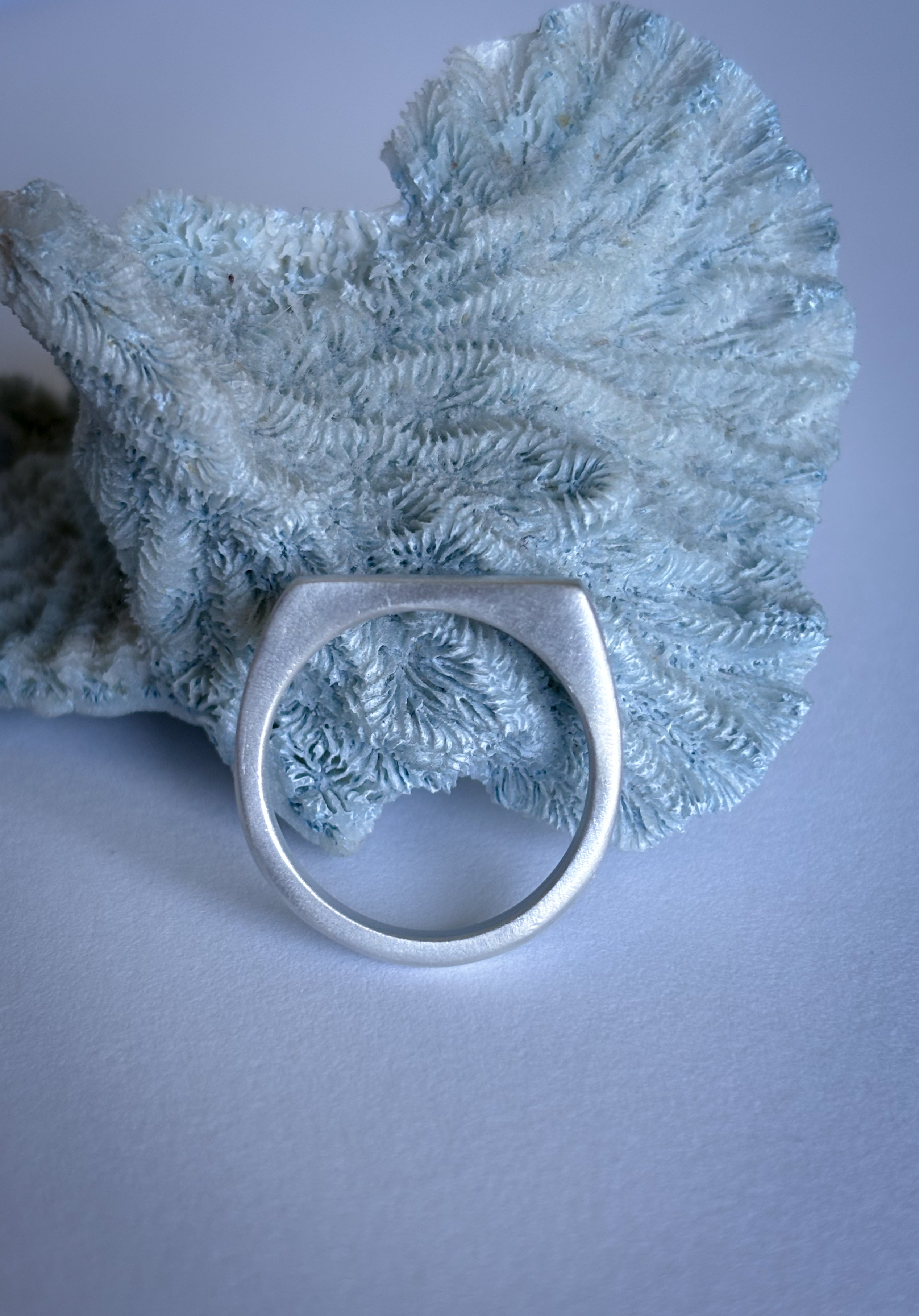 Assymetrical Signet Ring | Sterling Silver