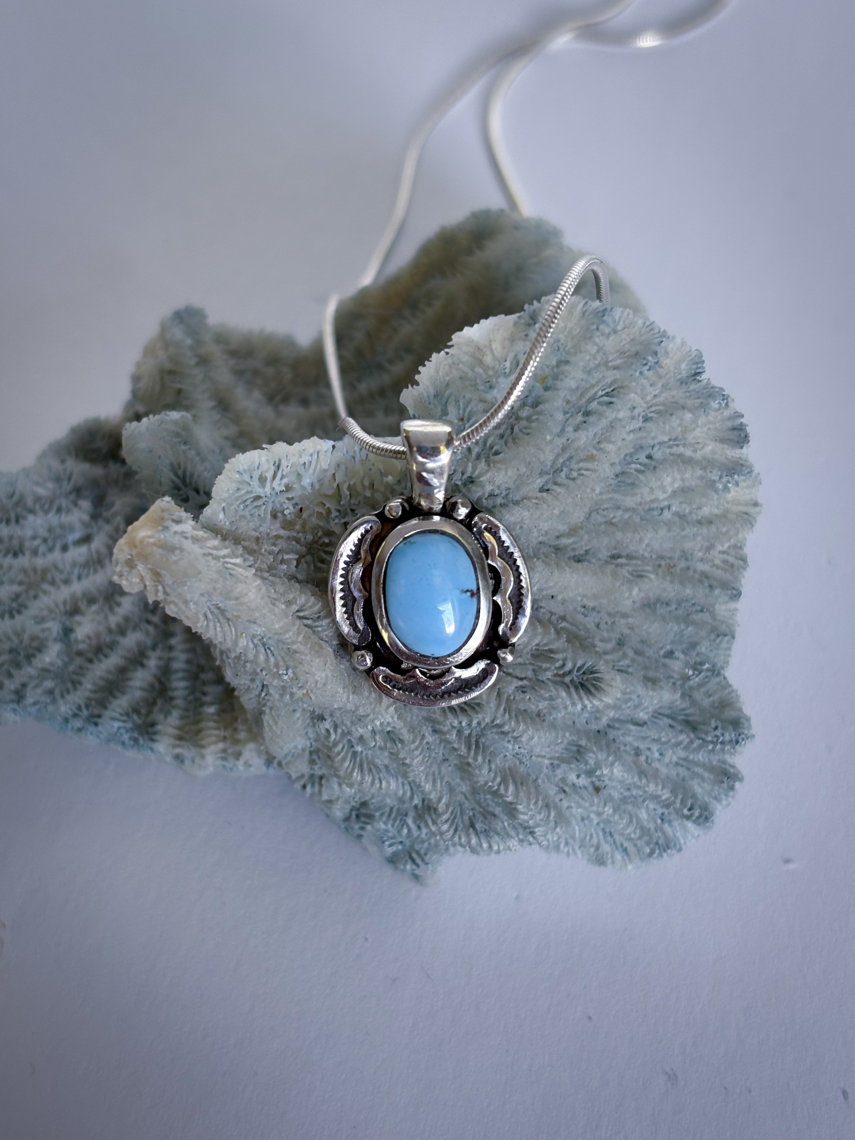 Encompass Necklace | Golden Hills Turquoise & Sterling Silver