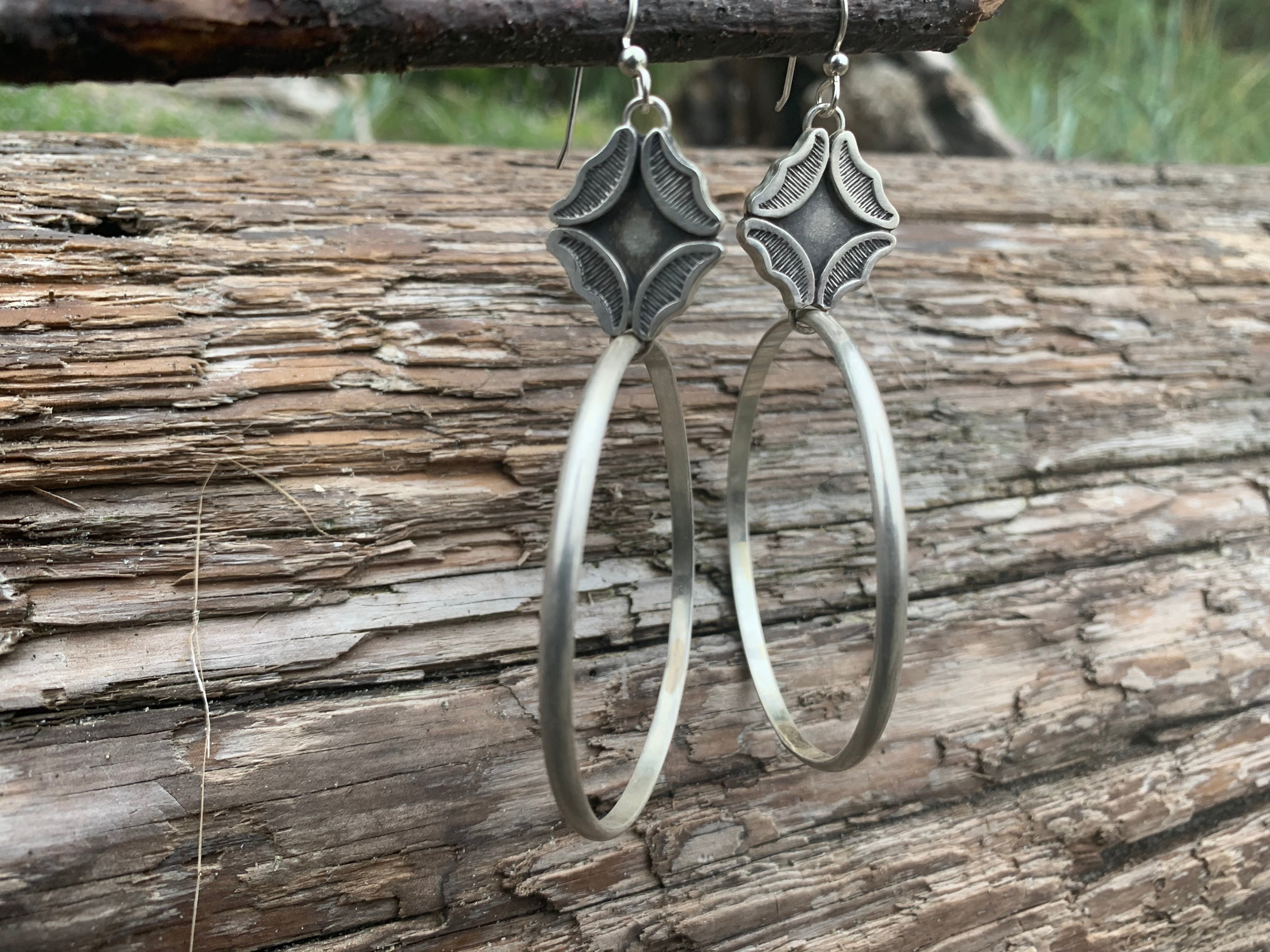 Enchanted Hoop Earrings | Sterling Silver