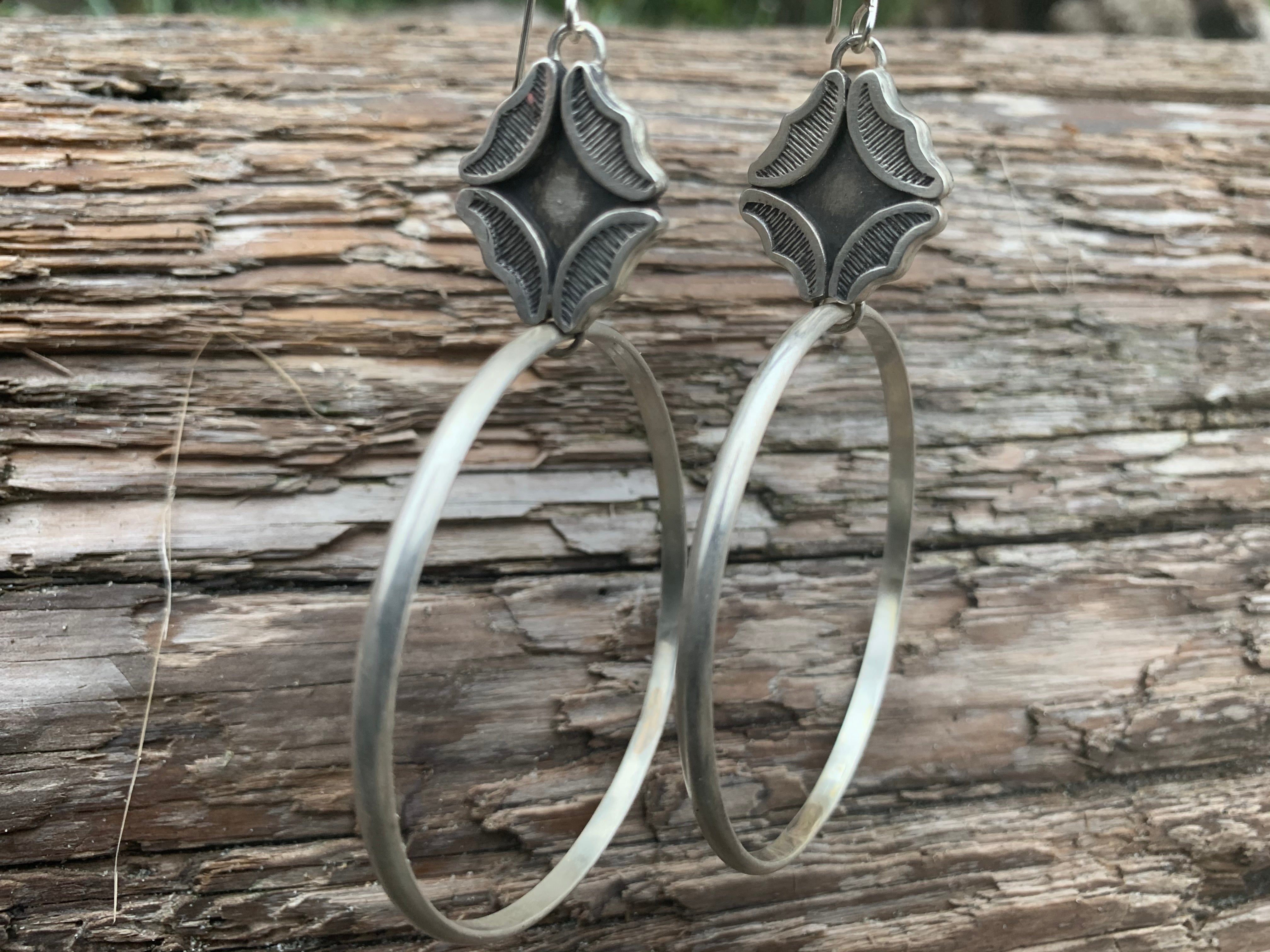 Enchanted Hoop Earrings | Sterling Silver