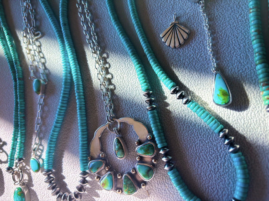 Summer Jewelry Collection 2025: Opalized Wood, Rare Royston Turquoise & Fleur Designs
