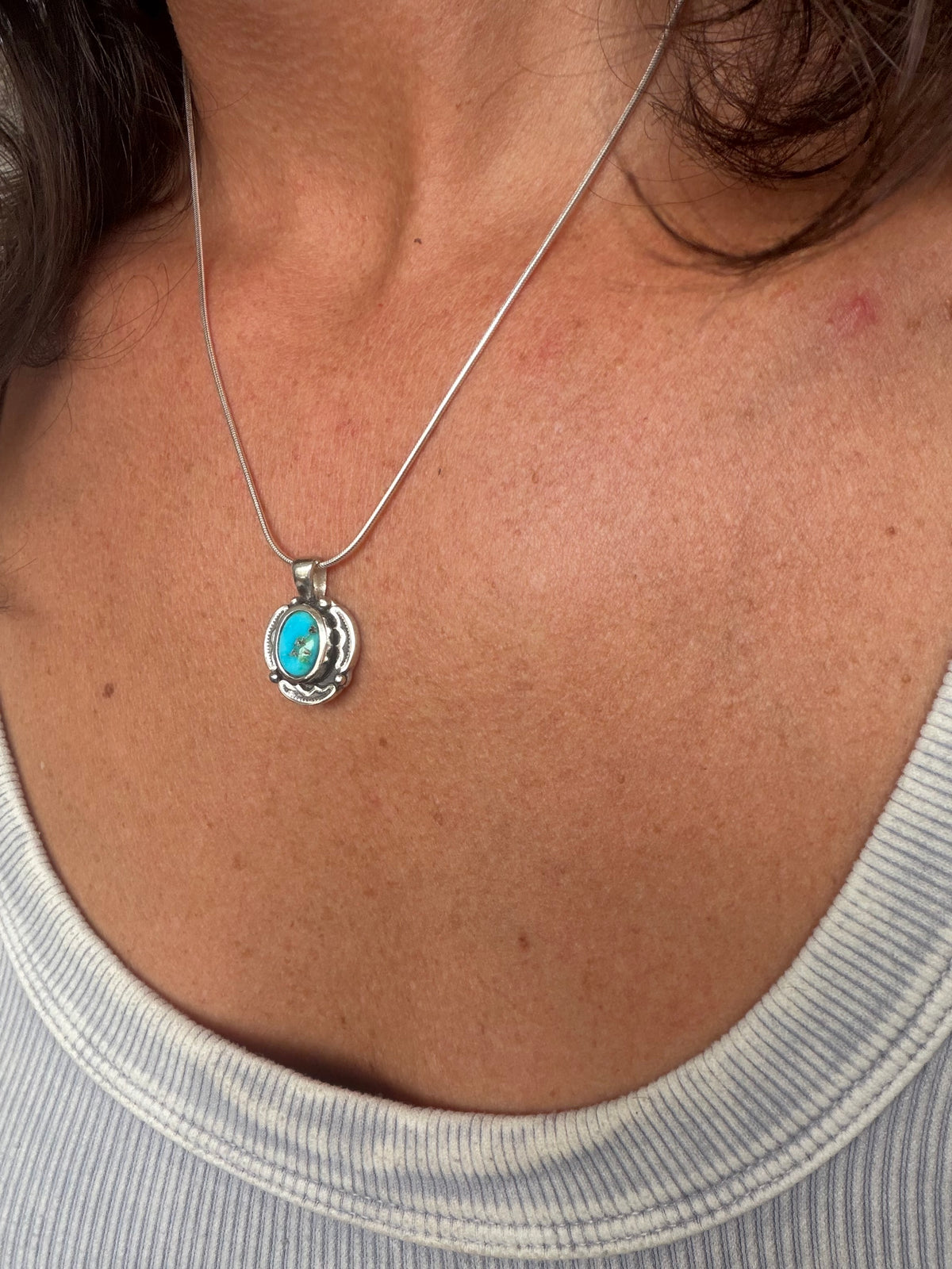 Encompass Necklace | Blue Sonoran Gold Turquoise