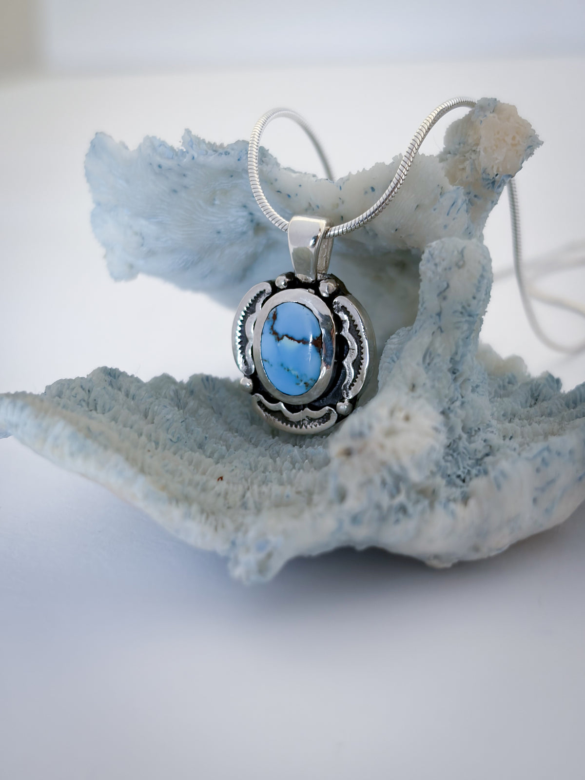 Encompass Necklace | Golden Hills Lavender Turquoise