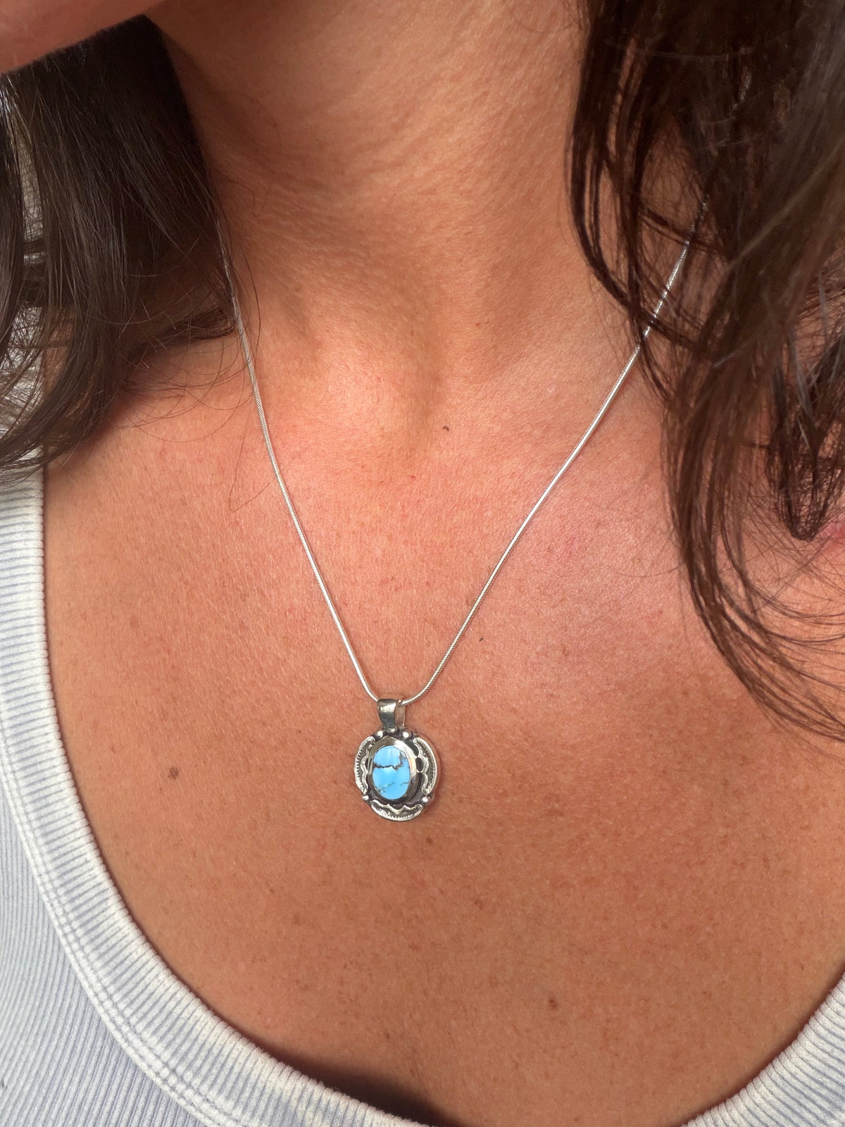 Encompass Necklace | Golden Hills Lavender Turquoise