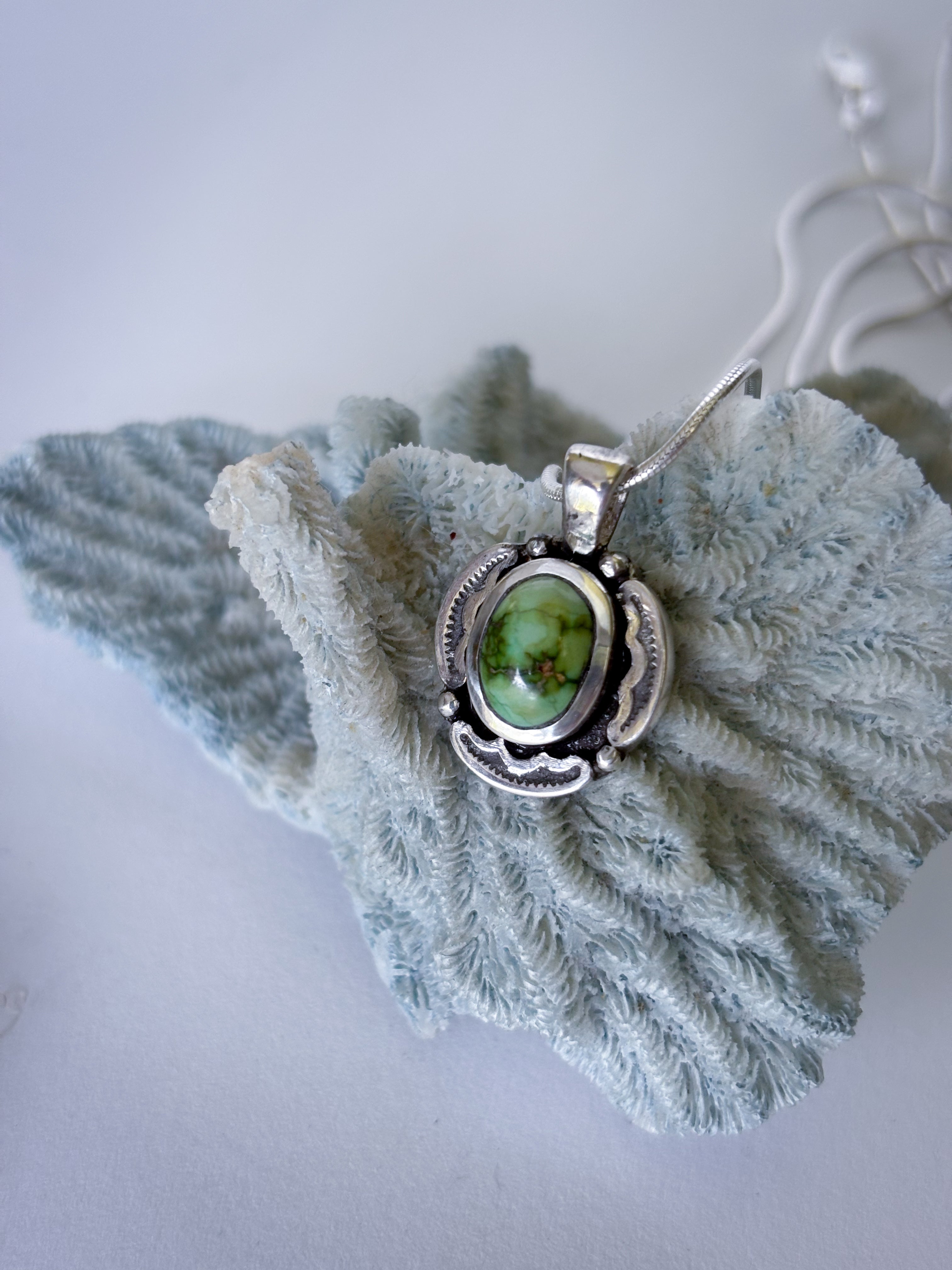 Encompass Necklace | Sonoran Mountain Turquoise & Sterling Silver