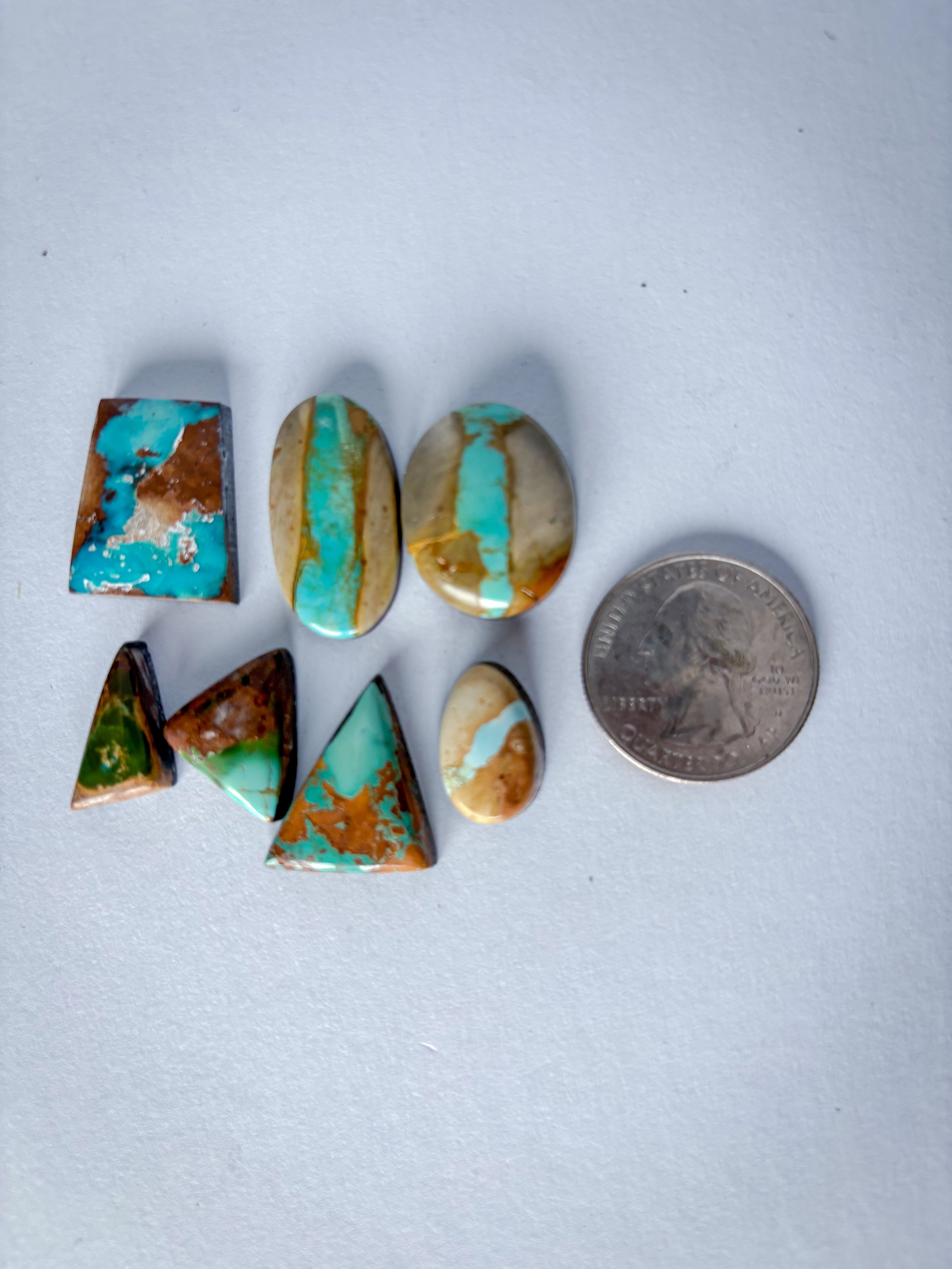 Royston Boulder Turquoise Cabochons