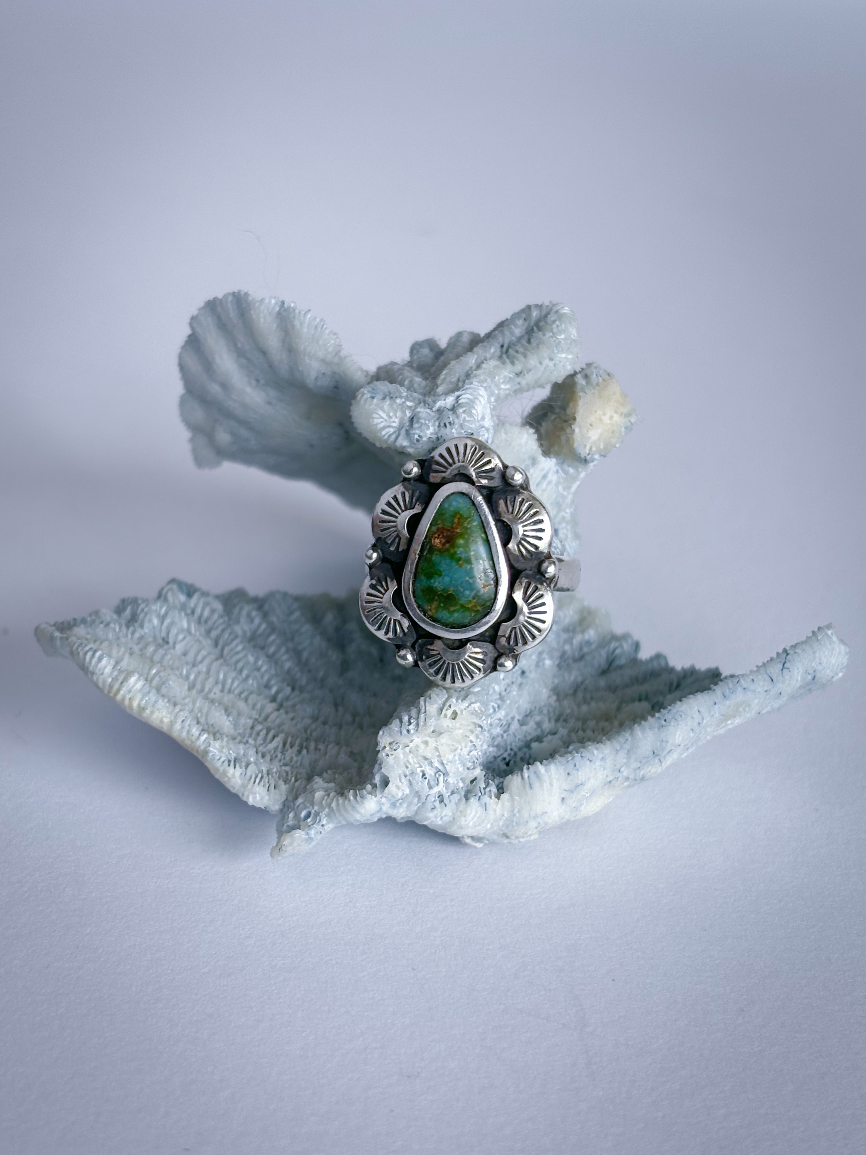 Radiant Ring | Sonoran Gold Turquoise & Sterling Silver | Size 7