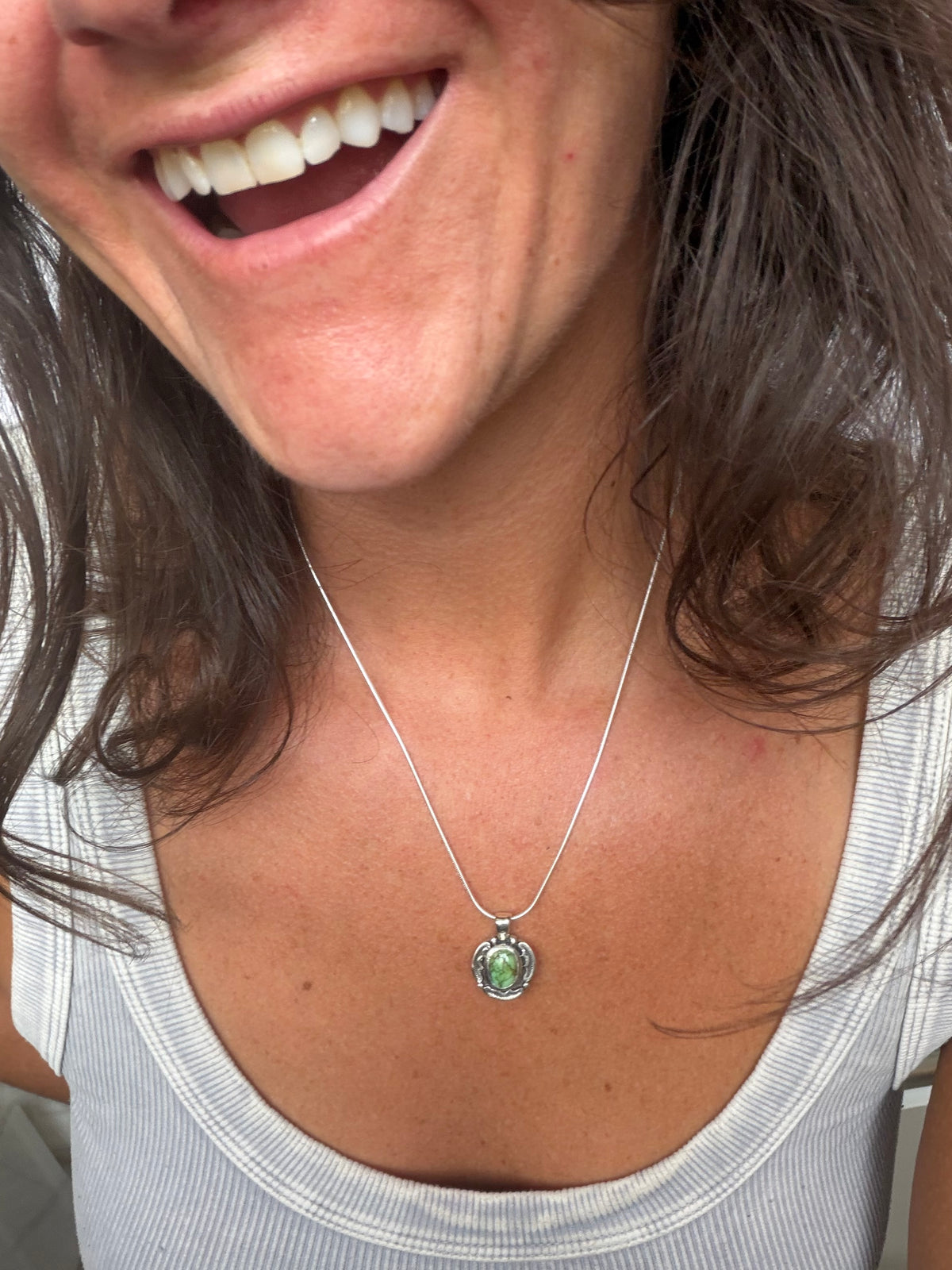 Encompass Necklace | Green Sonoran Gold Turquoise