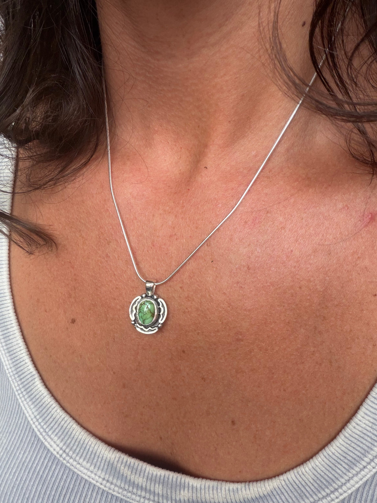 Encompass Necklace | Green Sonoran Gold Turquoise