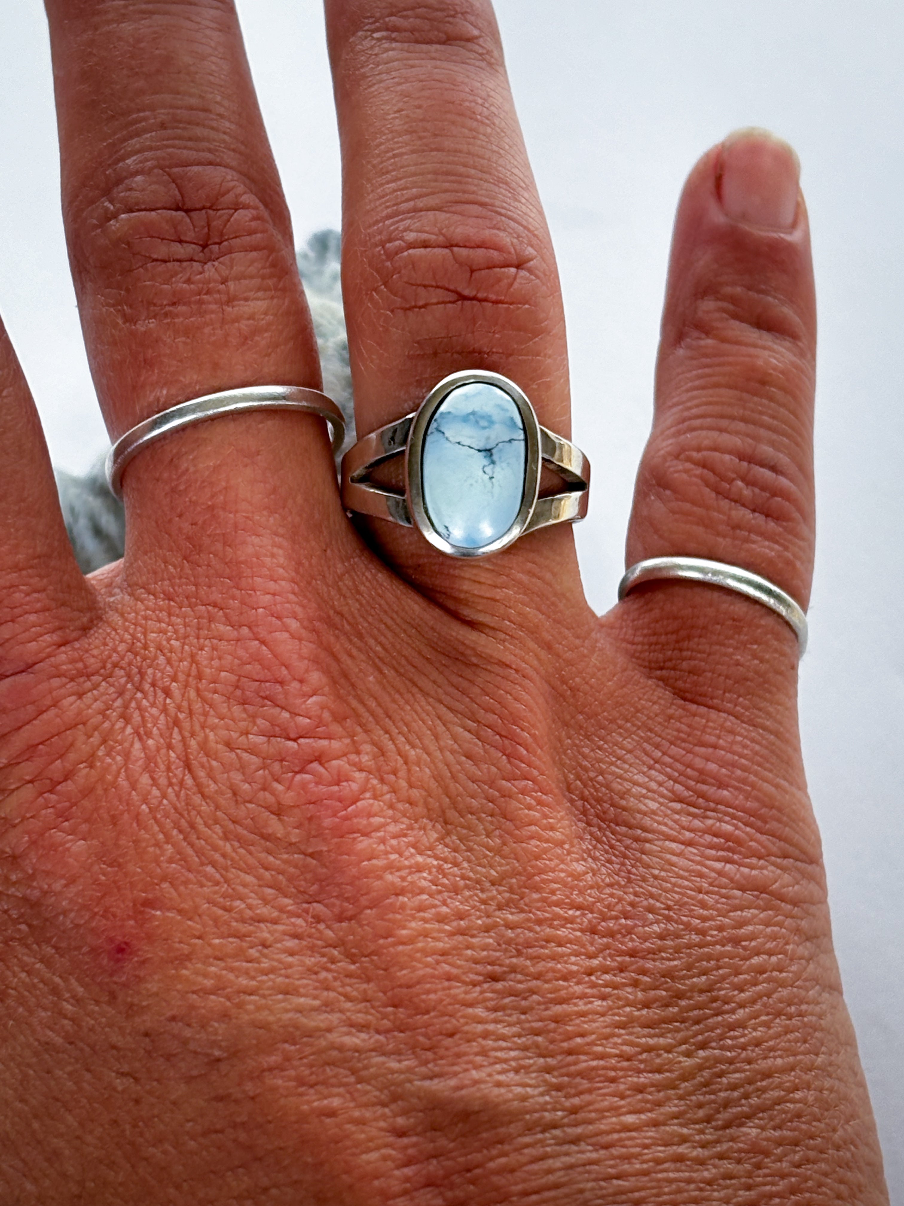 Golden Hills Turquoise & Sterling Silver Ring | Size 7