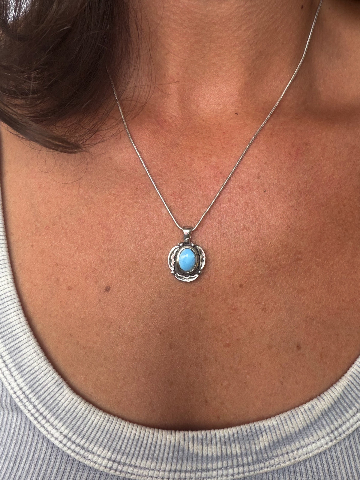Encompass Necklace | Golden Hills Lavender Turquoise