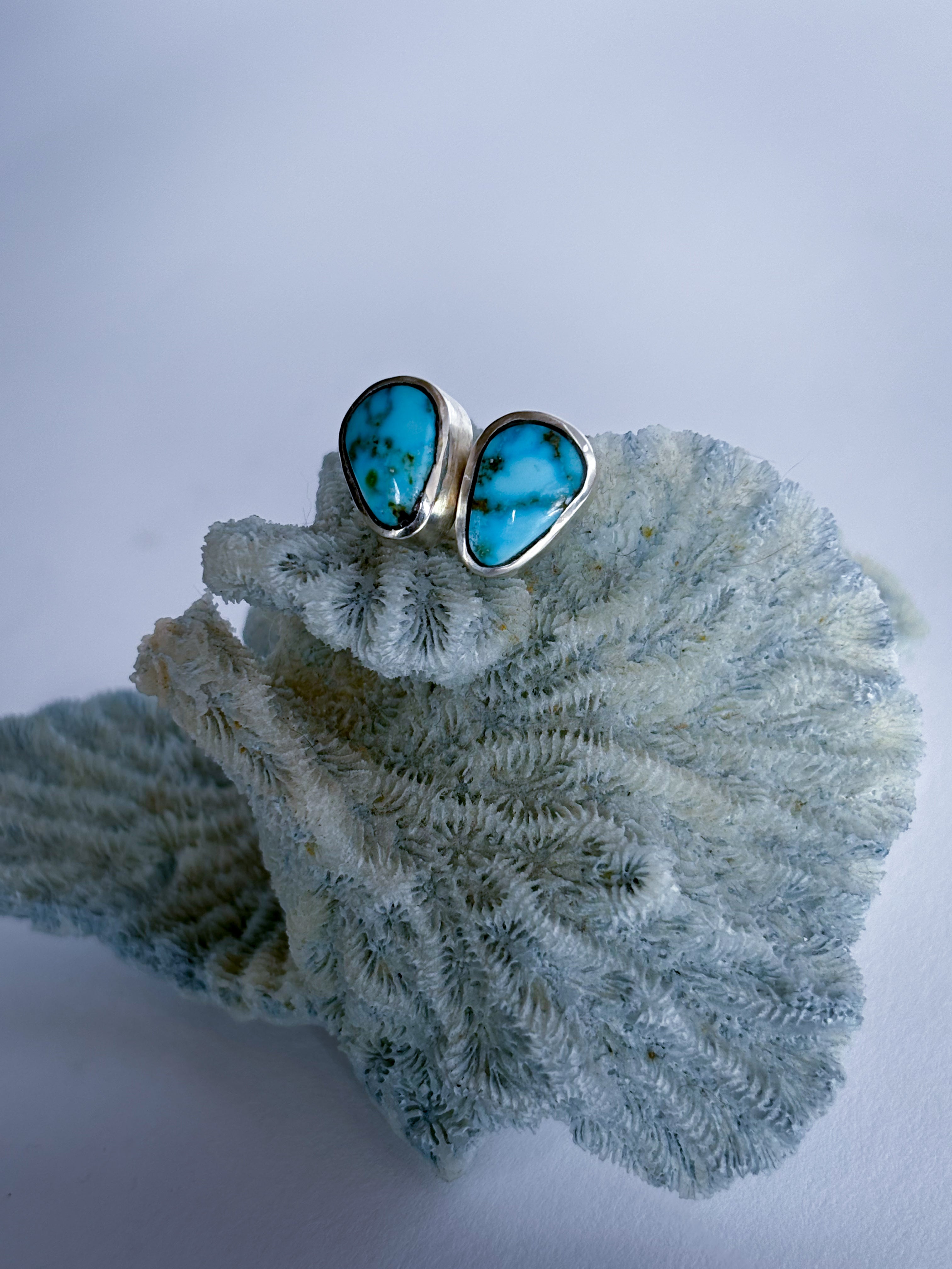 Kingman Turquoise Post Earrings