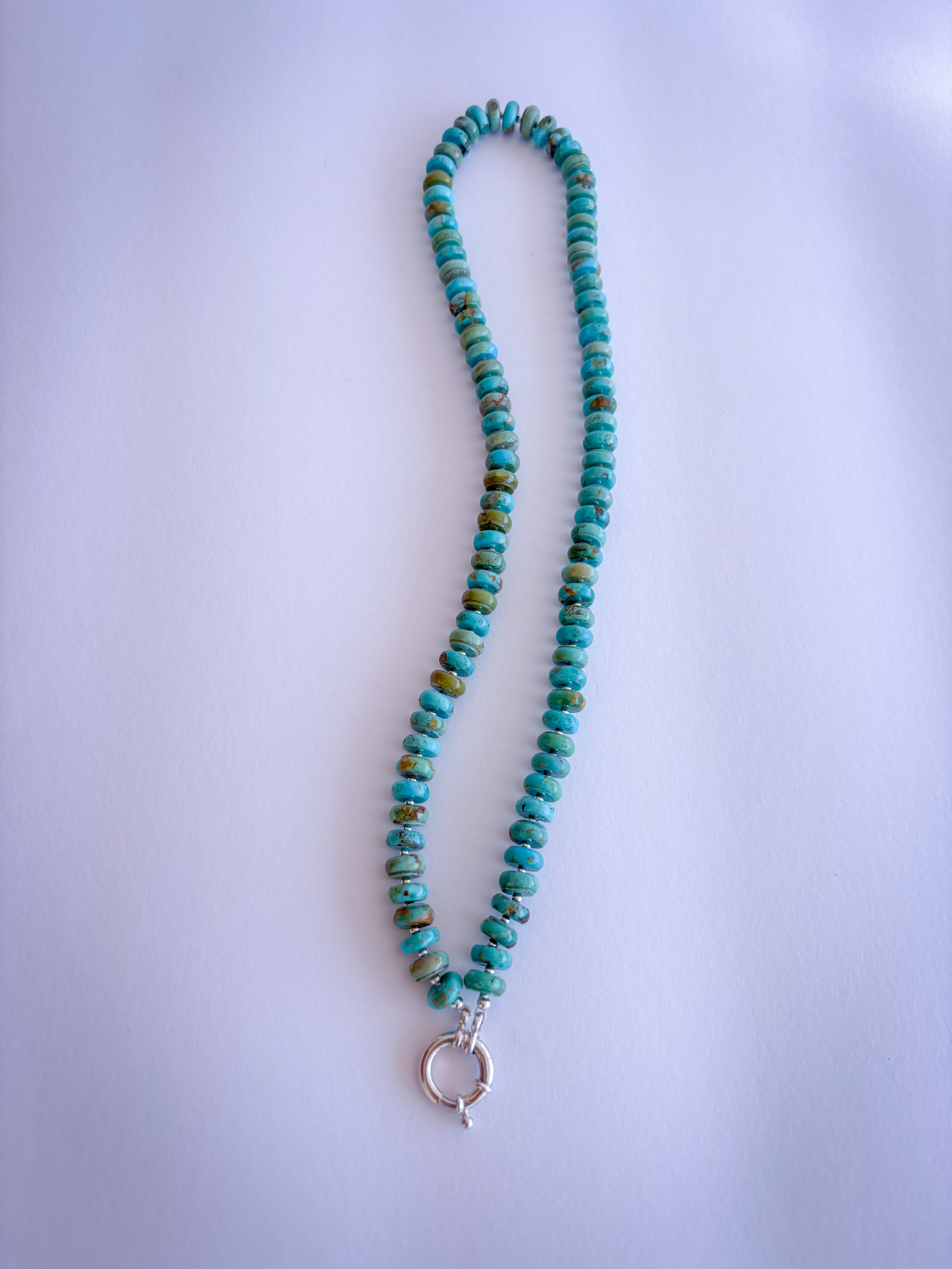 Turquoise Beaded Toggle Necklace