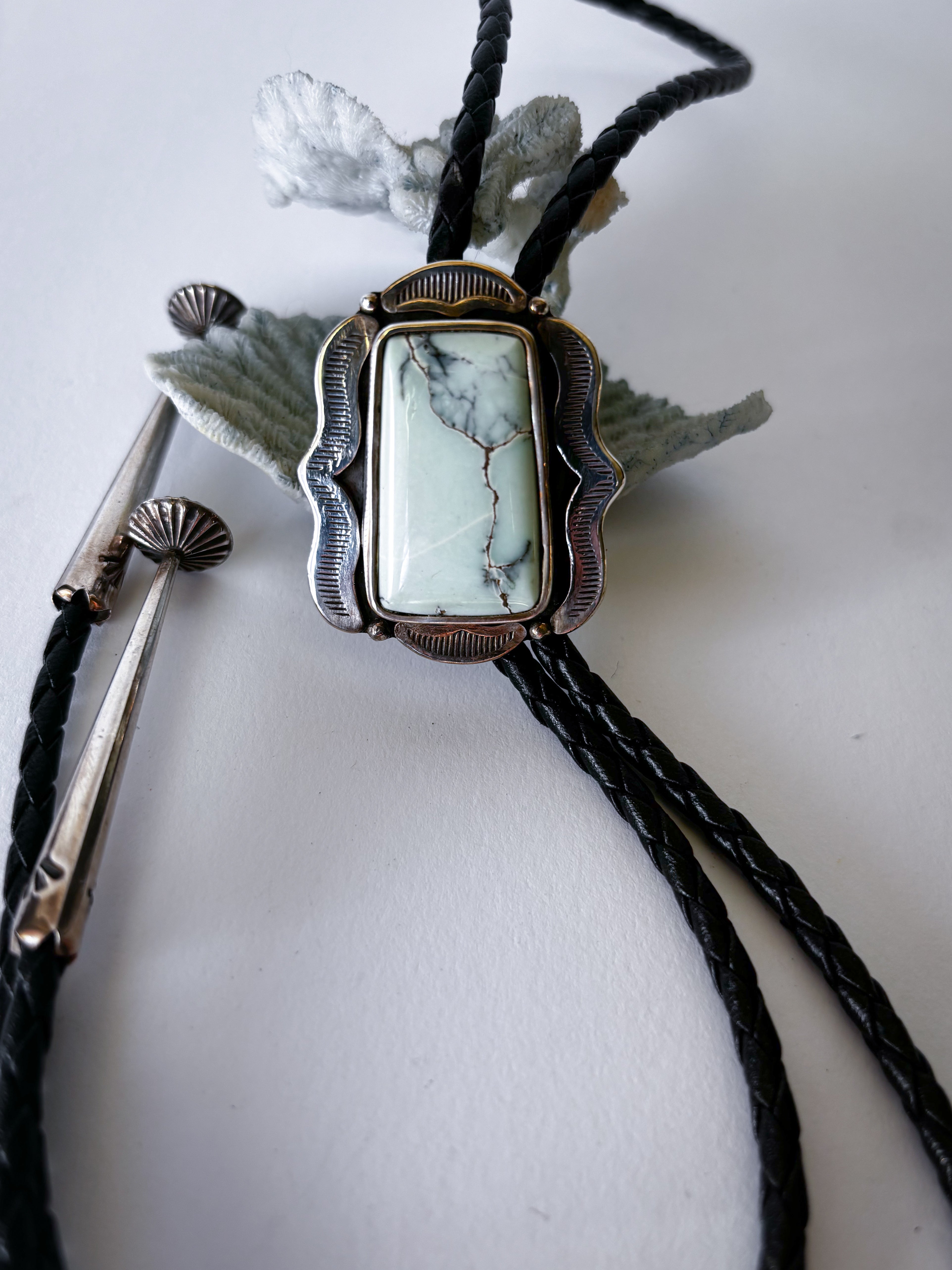 Enchanted Bolo Tie | Poseidon Variscite & Sterling Silver