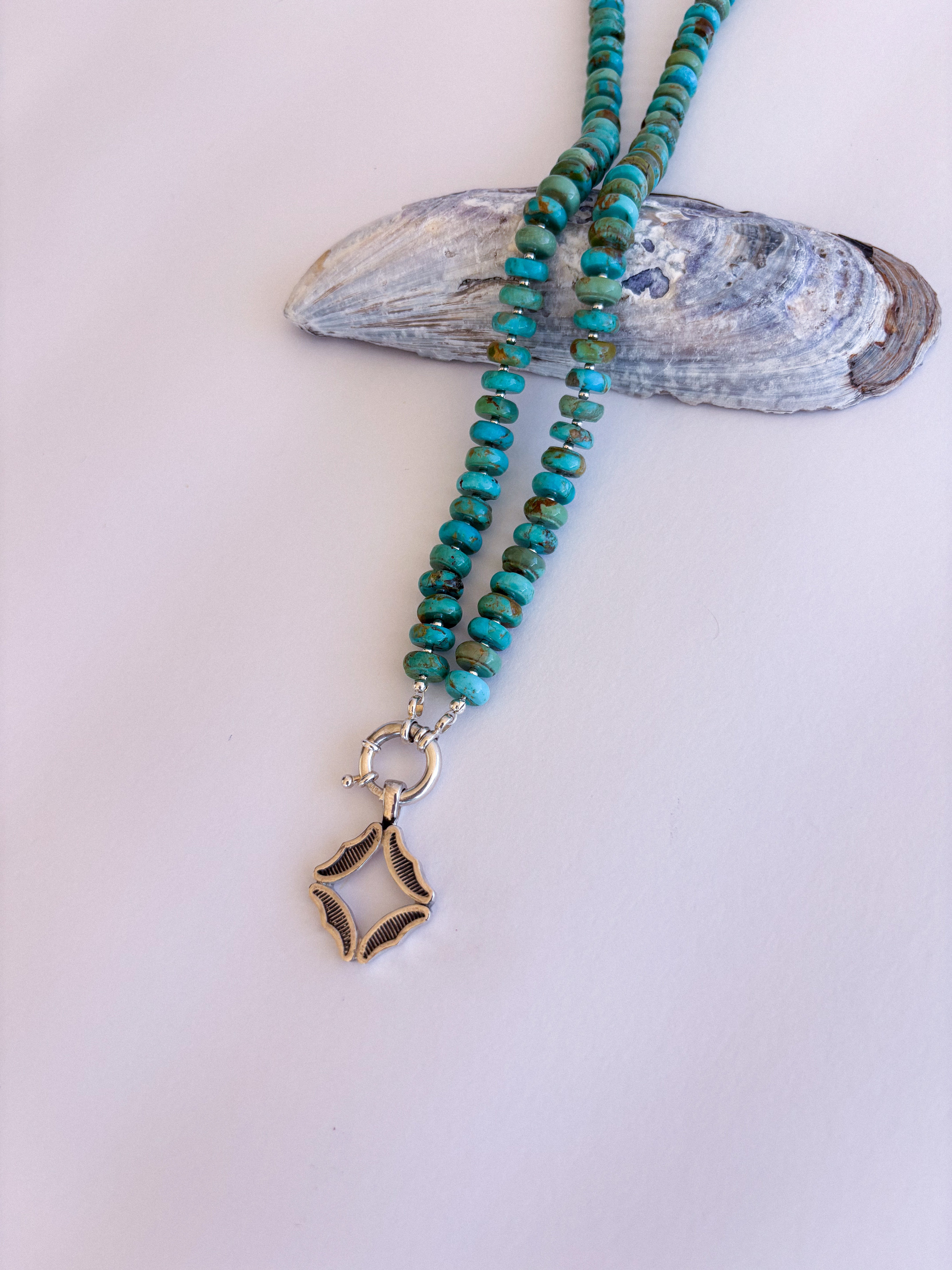 Turquoise Beaded Toggle Necklace