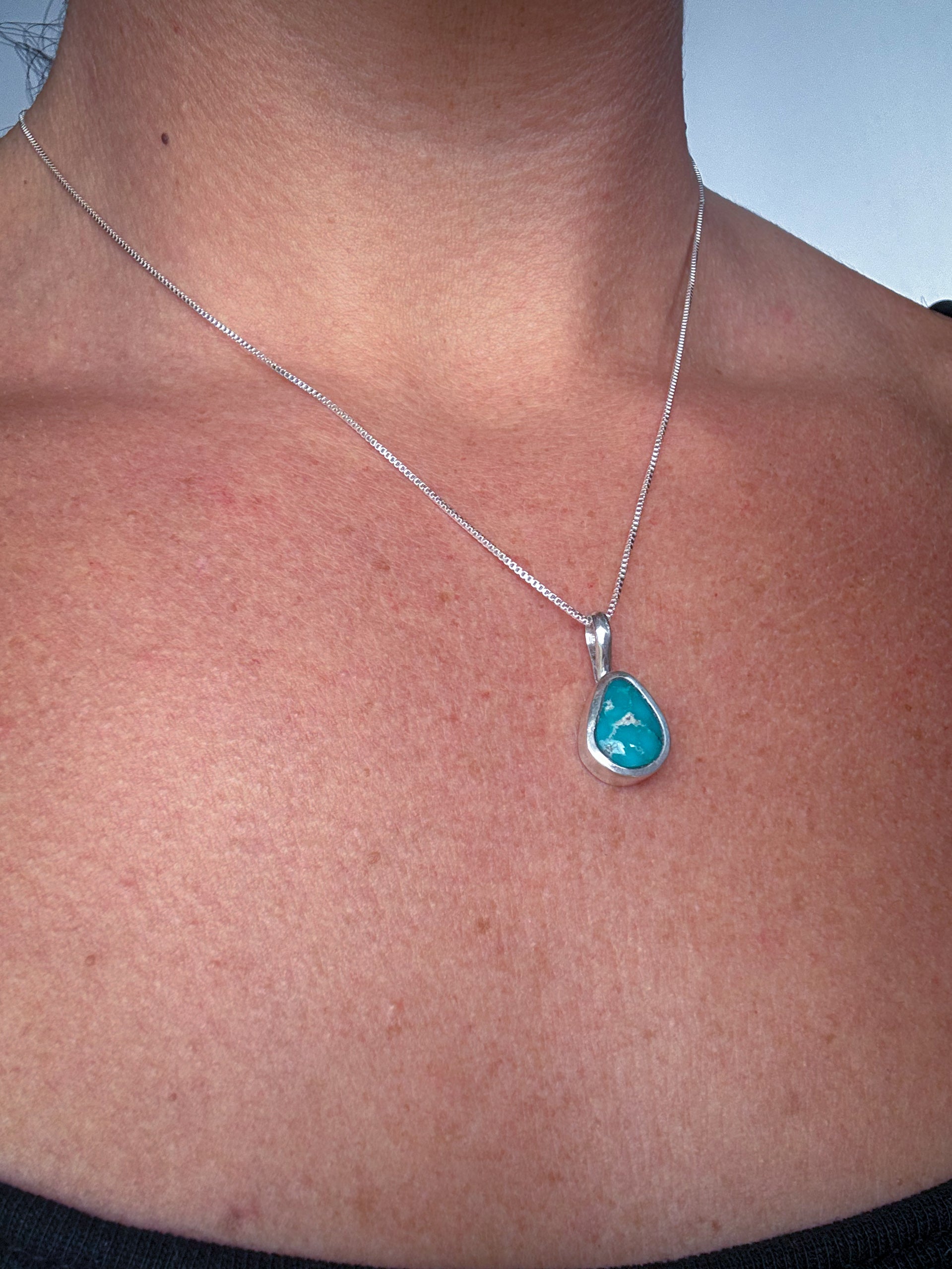 Whitewater Turquoise Charm Necklace