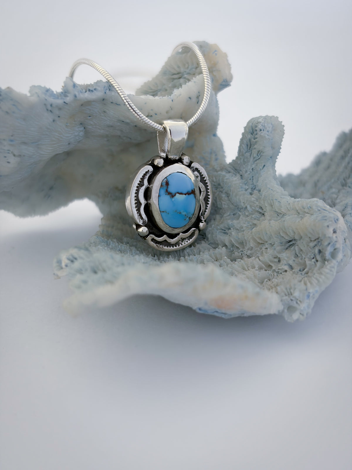 Encompass Necklace | Golden Hills Lavender Turquoise
