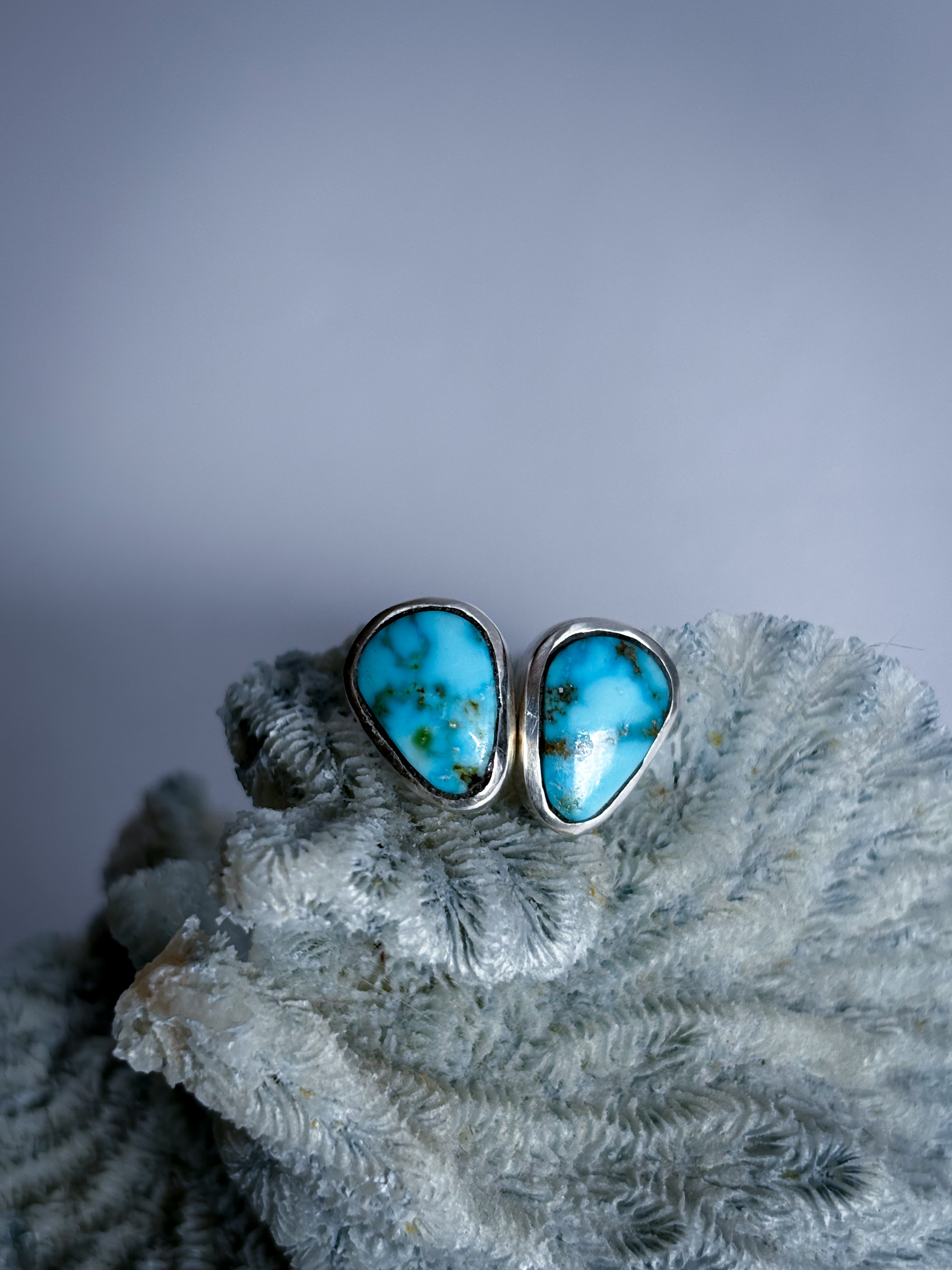 Kingman Turquoise Post Earrings