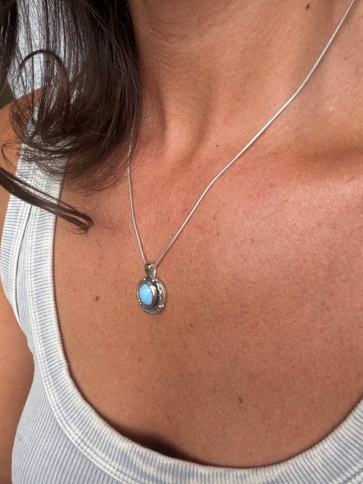 Encompass Necklace | Golden Hills Lavender Turquoise