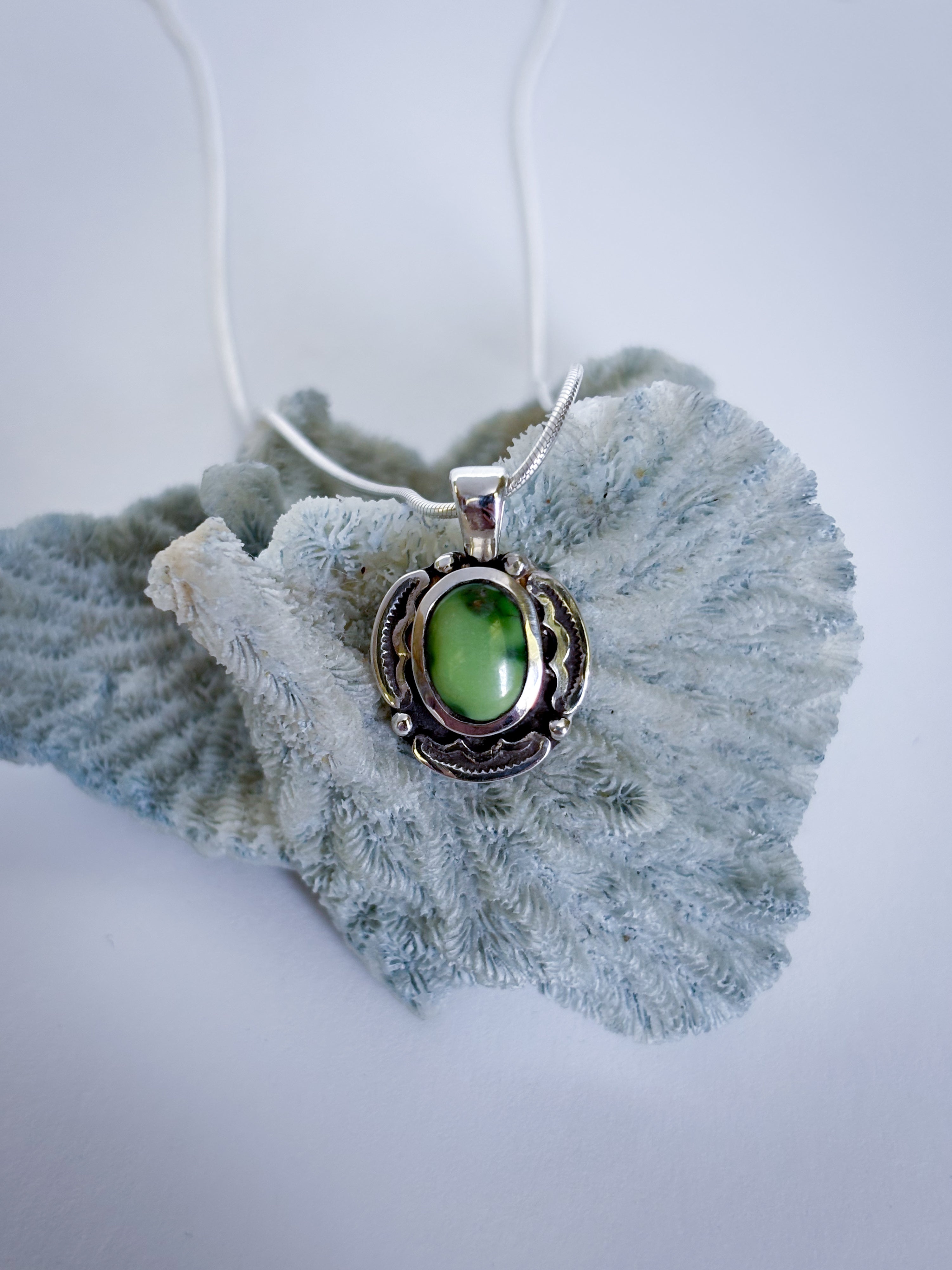 Encompass Necklace | Sonoran Mountain Turquoise & Sterling Silver