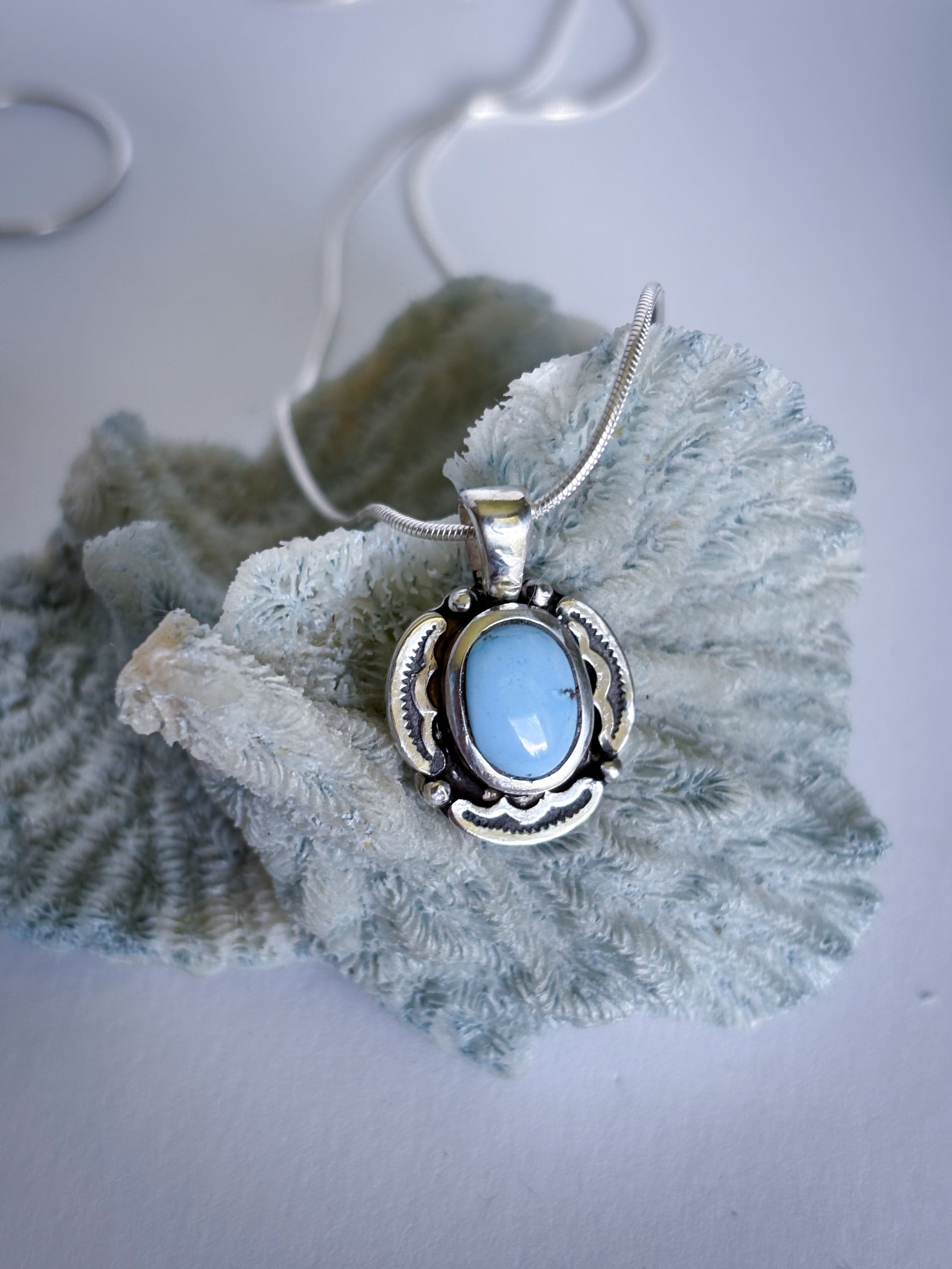 Encompass Necklace | Golden Hills Turquoise & Sterling Silver