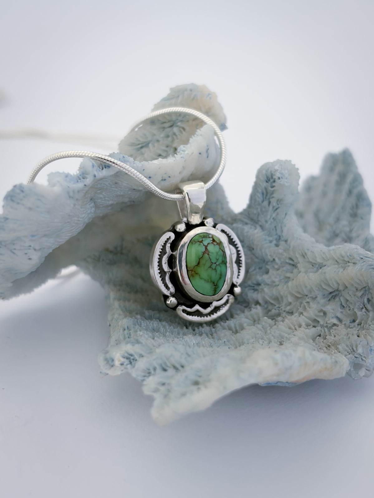 Encompass Necklace | Green Sonoran Gold Turquoise