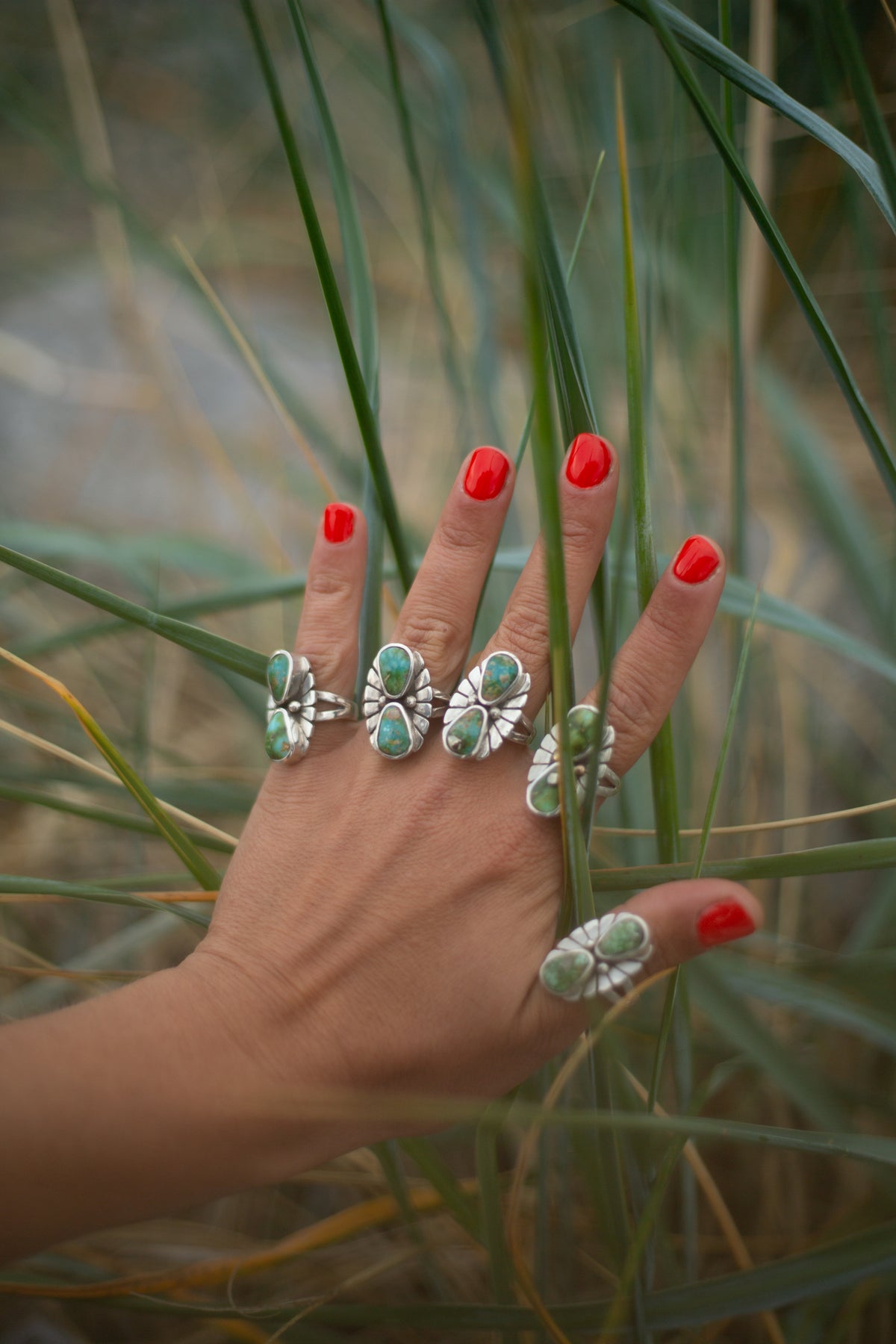 Fleur Ring | Sonoran Gold Turquoise | Size 7.5
